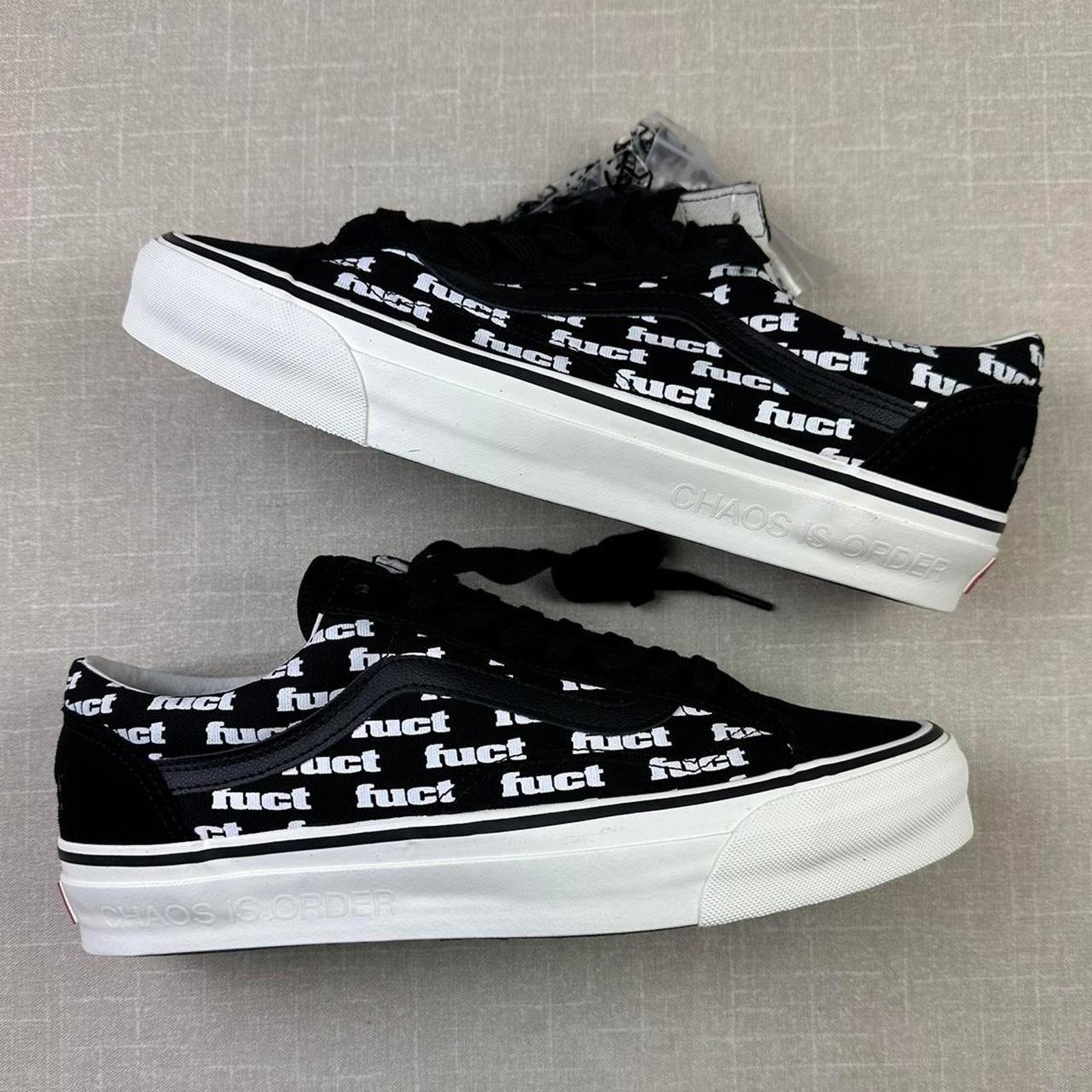 FUCT FUCT x Slam Jam x Vans Old Skool "Black Marshmallow" Size US 11.5 / EU 44-45 - 2 Thumbnail