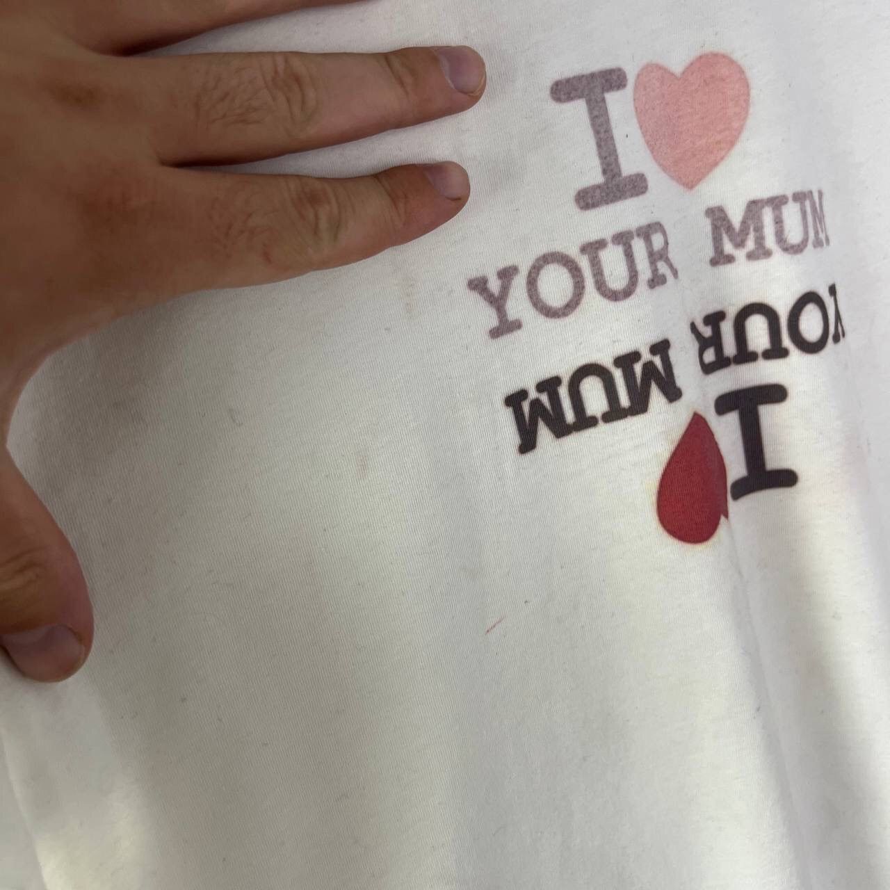 Vintage I Love Your Mum T-shirt Humor Tee Vintage Size US XL / EU 56 / 4 - 6 Thumbnail