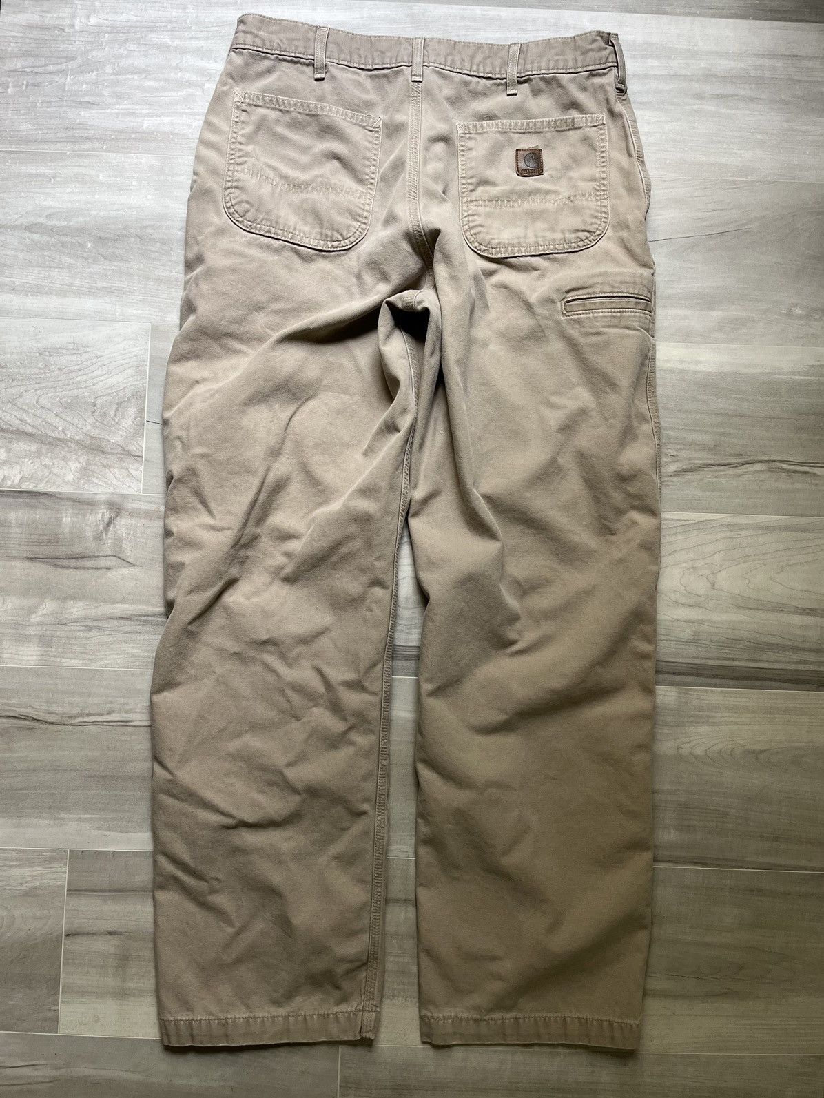 Vintage Vintage Carhartt Dungaree Fit Pants Size: 35x32 tag:36x34 Size US 35 - 1 Thumbnail