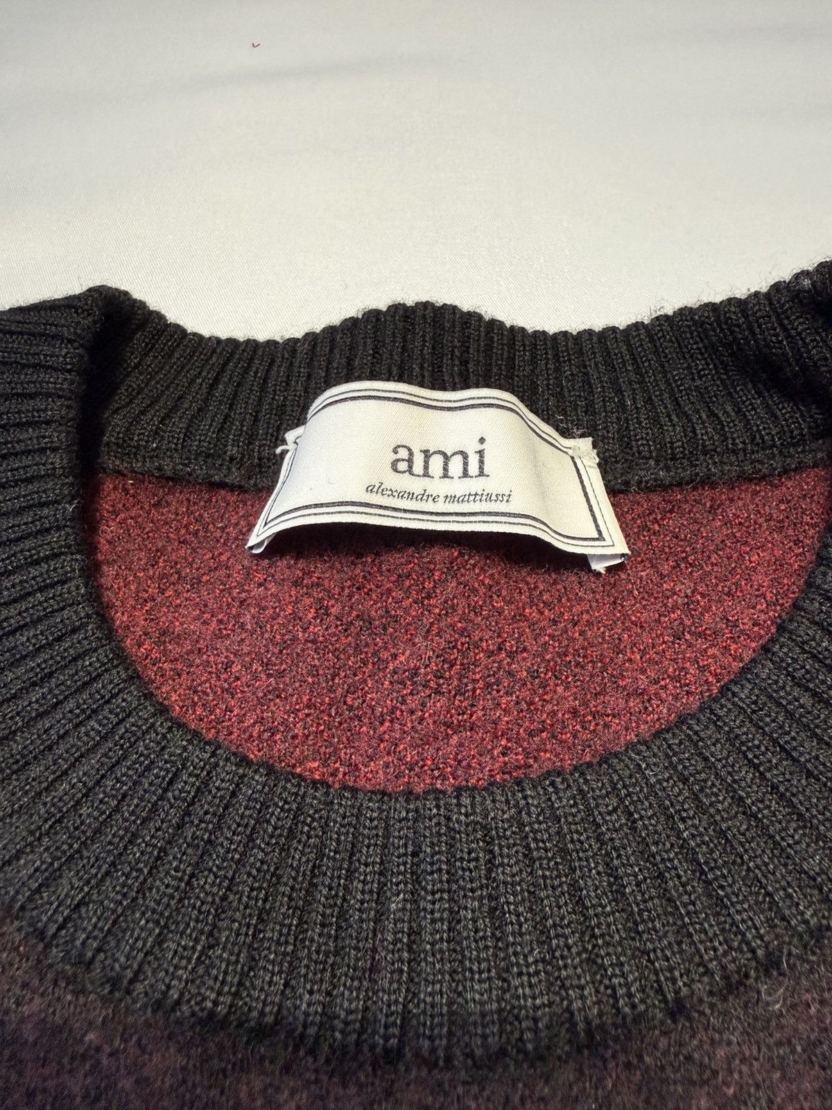 AMI AMI Alexandre Mattiussi Rose Merino Wool Sweater XL Size US XL / EU 56 / 4 - 4 Thumbnail