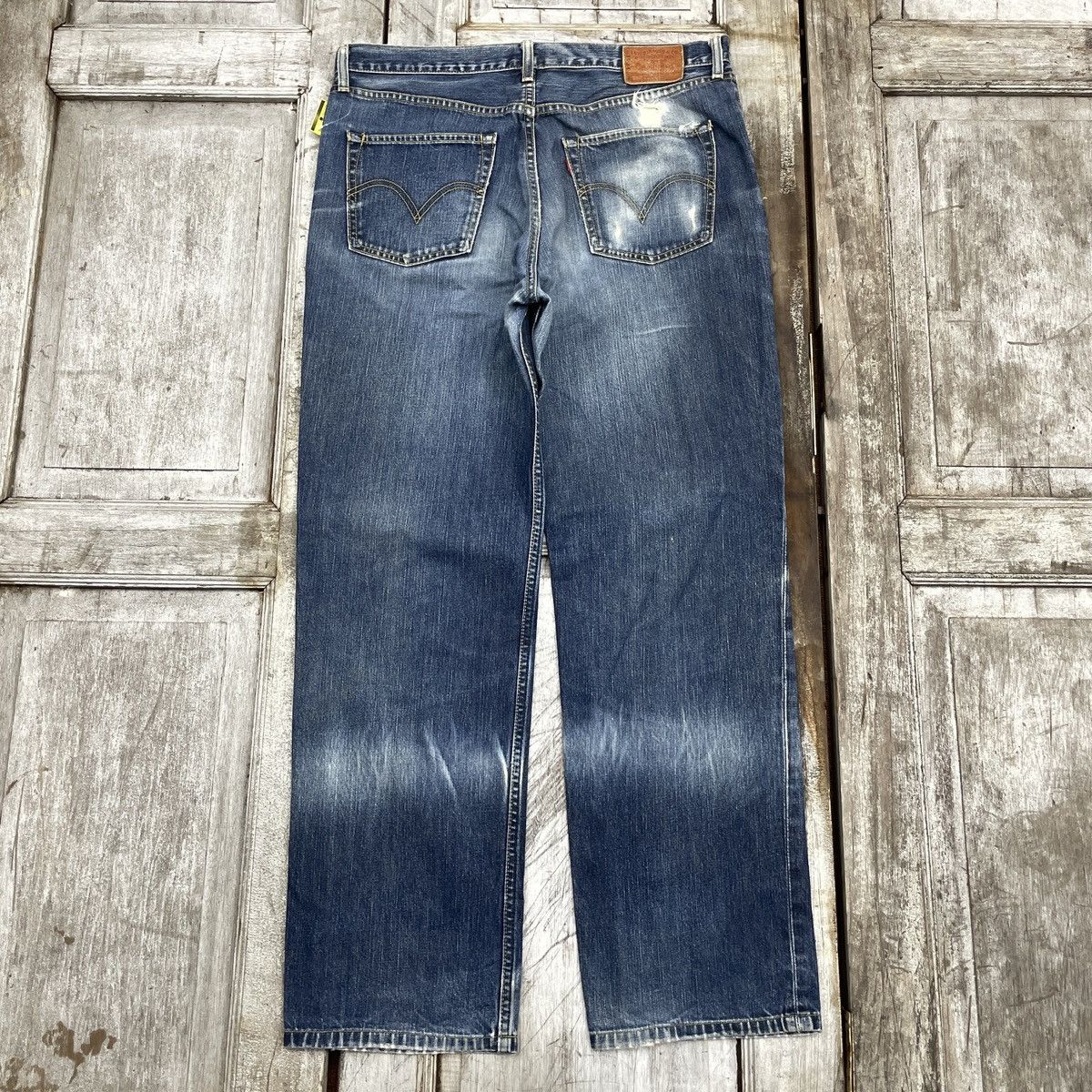 Levi's Vintage Levis 502 Distressed Faded Blue Jeans wc 344 Size US 36 / EU 52 - 2 Thumbnail