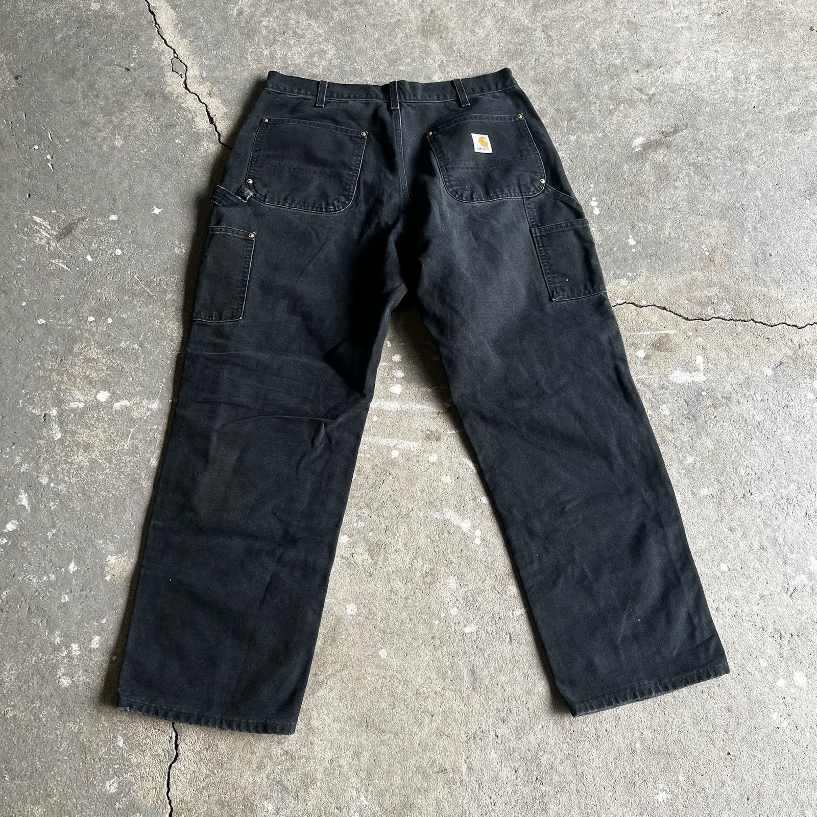 Carhartt × Vintage Carhartt black double knee work wear carpenter pants Size US 33 - 5 Thumbnail