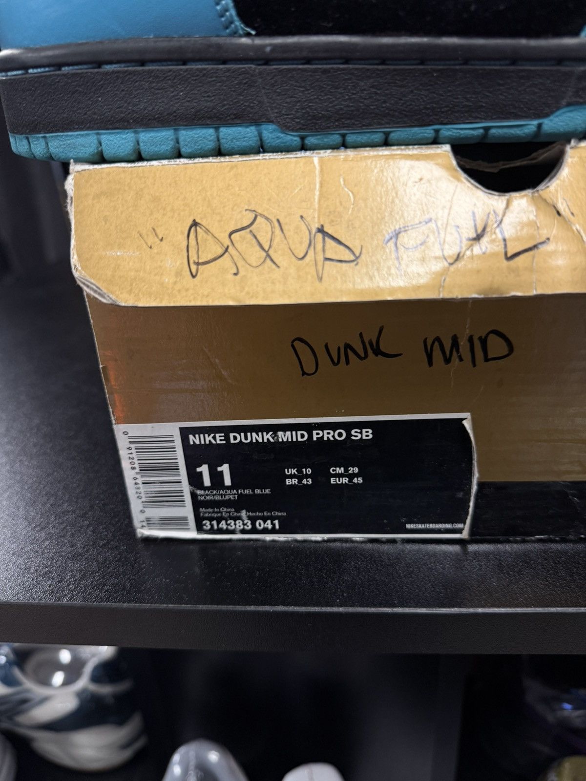 Nike Nike SB Mid Dunk 2008 RARE Aqua Fuel Blue Size 11 Size US 11 / EU 44 - 15 Thumbnail