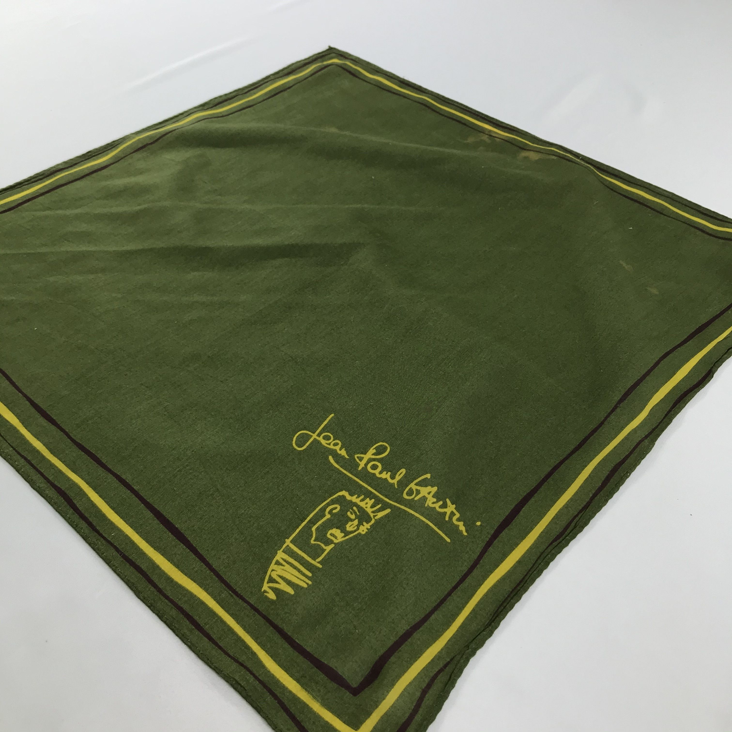 Jean Paul Gaultier × Vintage Jean Paul Gaultier Bandana / Handkerchief/Neckerchief -S1233 Size ONE SIZE - 2 Thumbnail