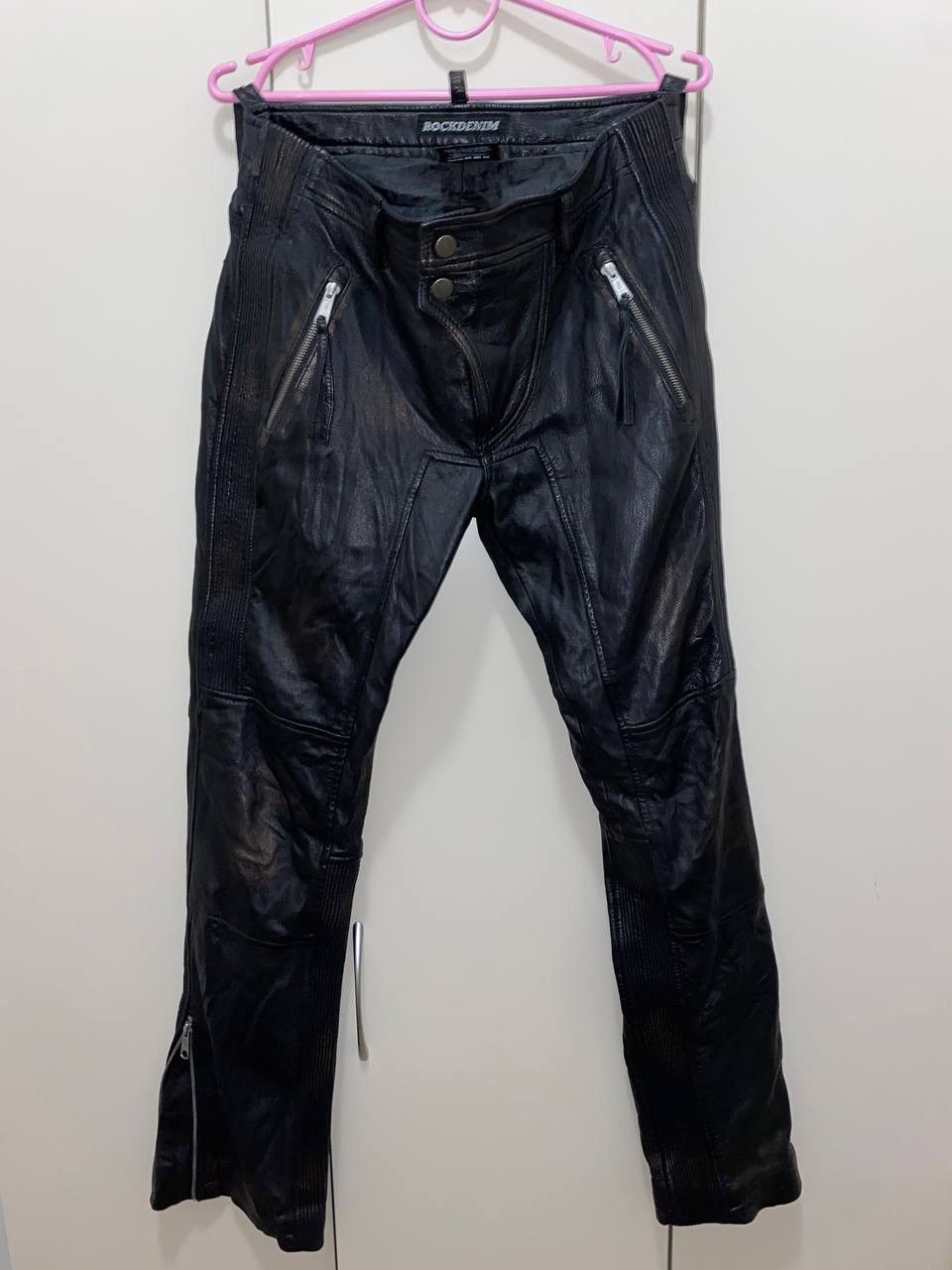 Leather × Vintage Vintage IXS Leather Pants Black Y2K Archival Size US 34 / EU 50 - 1 Thumbnail