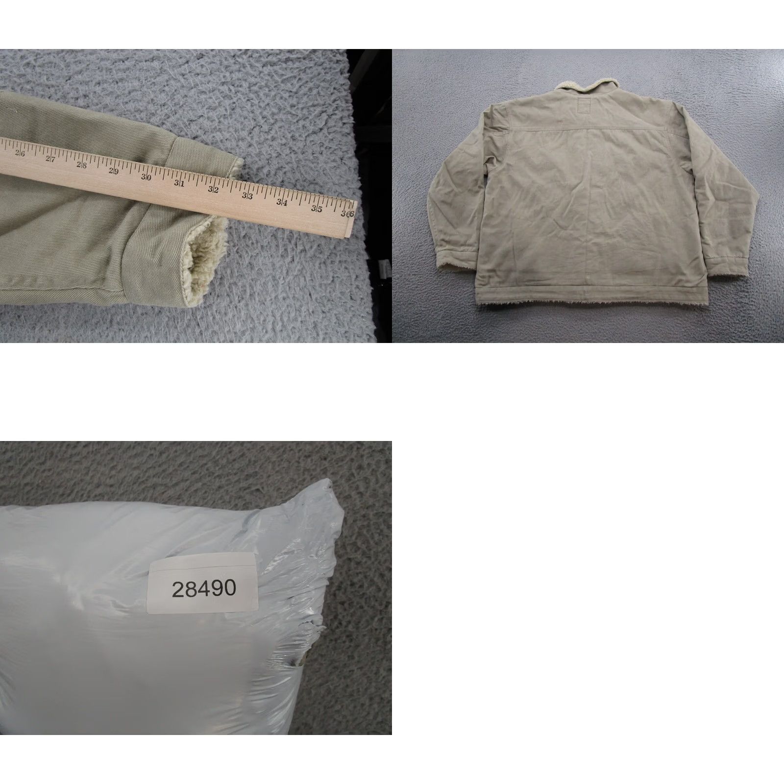 Vintage VINTAGE Salmon River Bomber Jacket Mens 2XL Beige Lined Polyester Cotton Button 90s USA, 2XL Mens Jacket Size US XXL / EU 58 / 5 - 8 Thumbnail