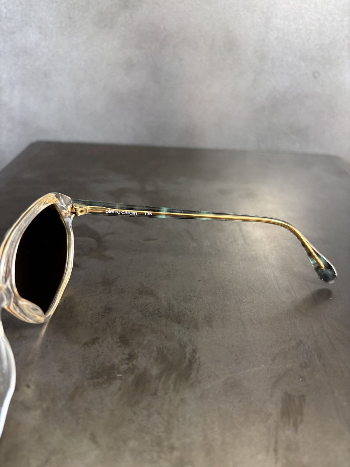 Pierre Cardin × Vintage 1980s Pierre Cardin Sunglasses Marble Wayfarer Angular Geome Size ONE SIZE - 7 Thumbnail