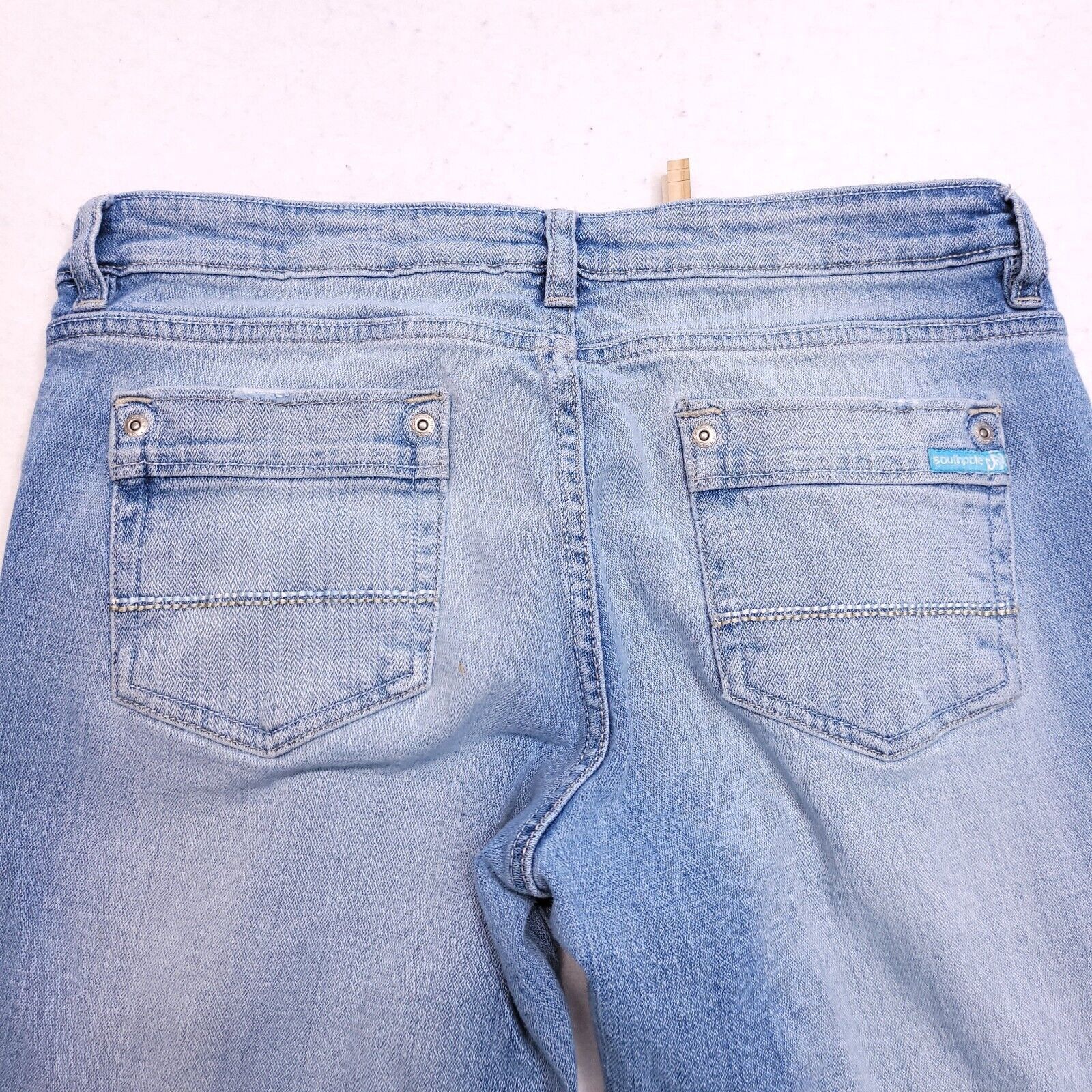 Southpole SouthPole Casual Button Zip Denim Jeans Womens Size 13 Blue Size 32" / US 10 / IT 46 - 9 Thumbnail