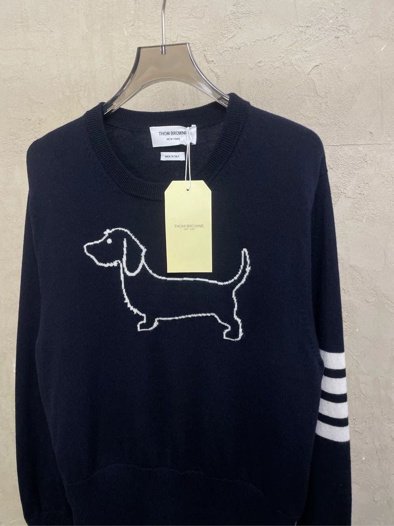 Thom Browne Thom Browne Dogs round neck sweater Size US M / EU 48-50 / 2 - 7 Thumbnail