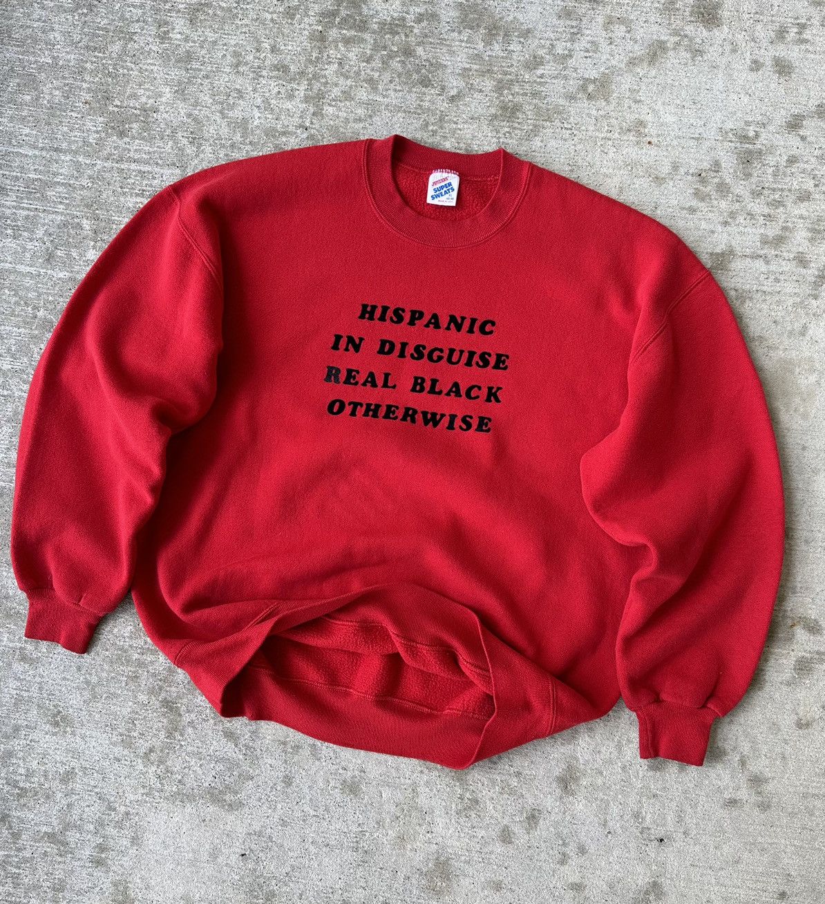Vintage 90s Humor Comedic Crewneck Sweatshirt Size US L / EU 52-54 / 3 - 2 Thumbnail