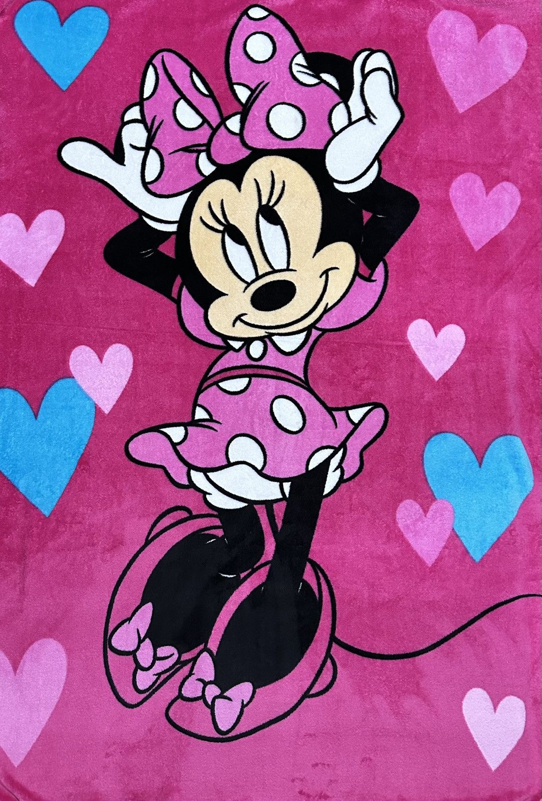 Disney Disney Minnie Mouse Character Plush Blanket Size ONE SIZE - 1 Thumbnail