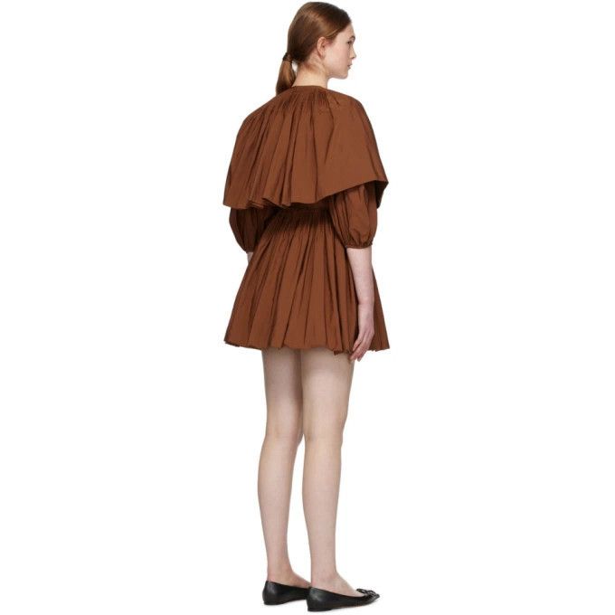 Valentino o1y0326 Mini Dress in Brown Size S / US 4 / IT 40 - 3 Thumbnail