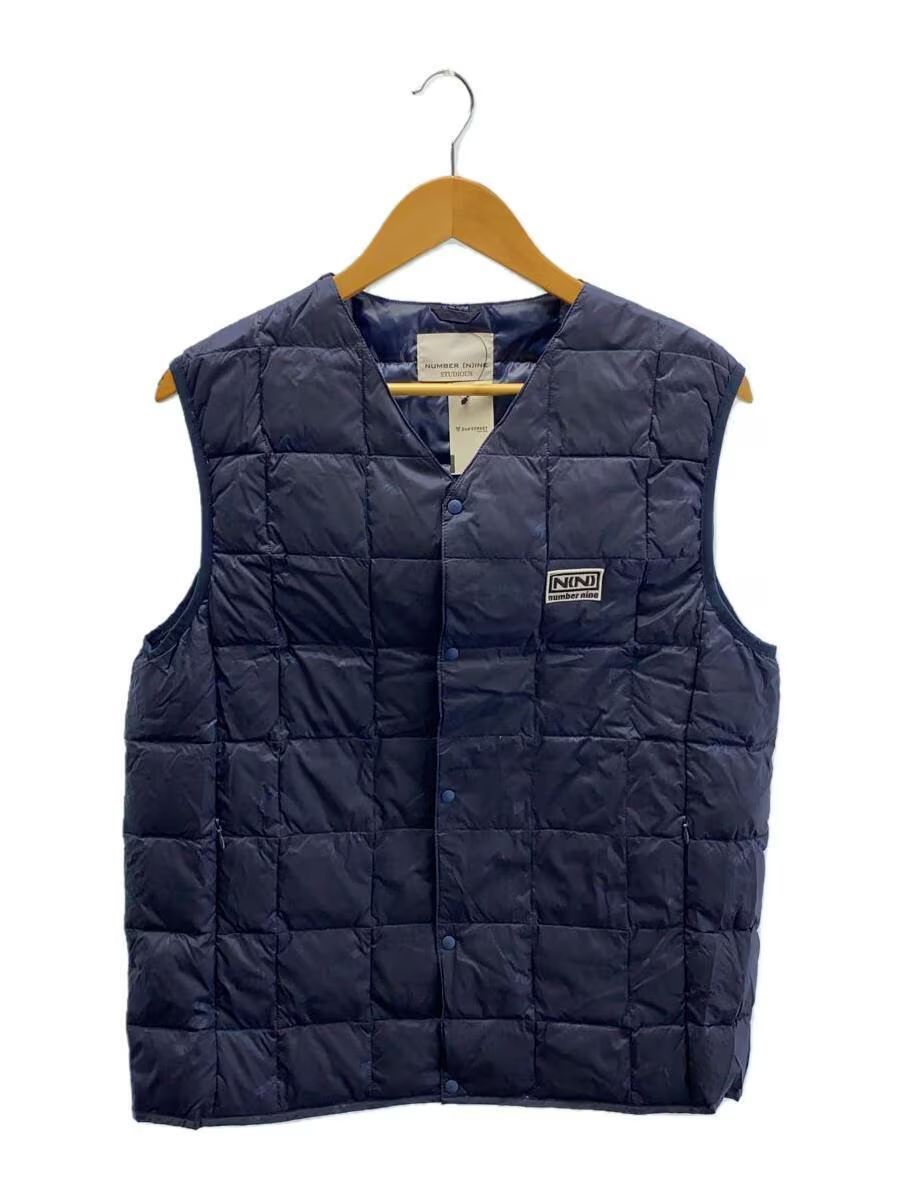 image of Number N Ine x Taion Nylon Quilted Down Vest in Navy, Men's (Size Small)