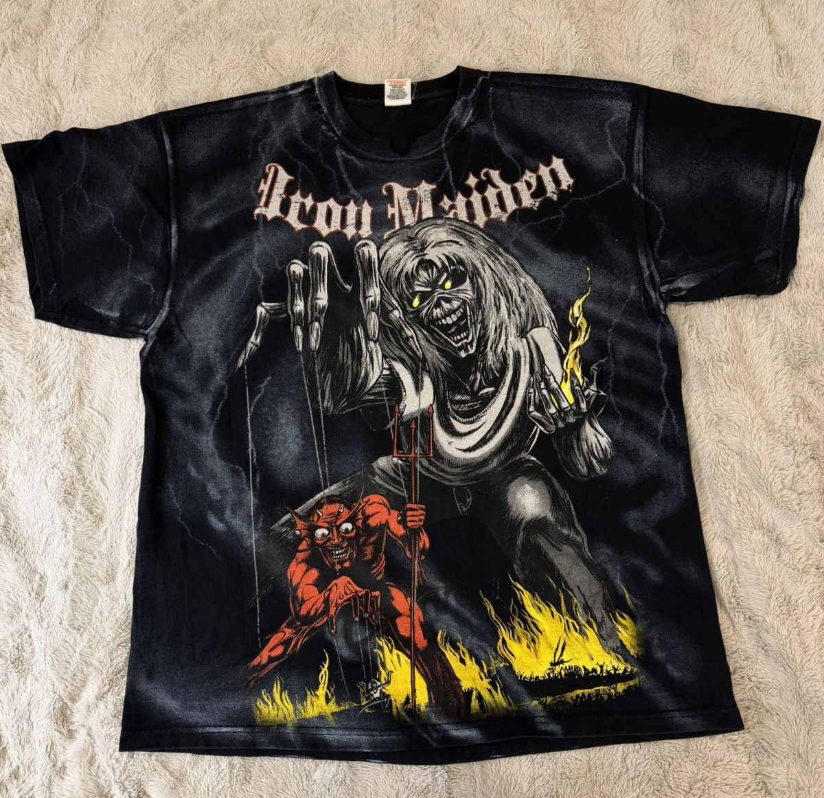 Iron Maiden Iron Maiden Number of The Beast T-Shirt Rock Heavy Metal Size US XL / EU 56 / 4 - 1 Thumbnail