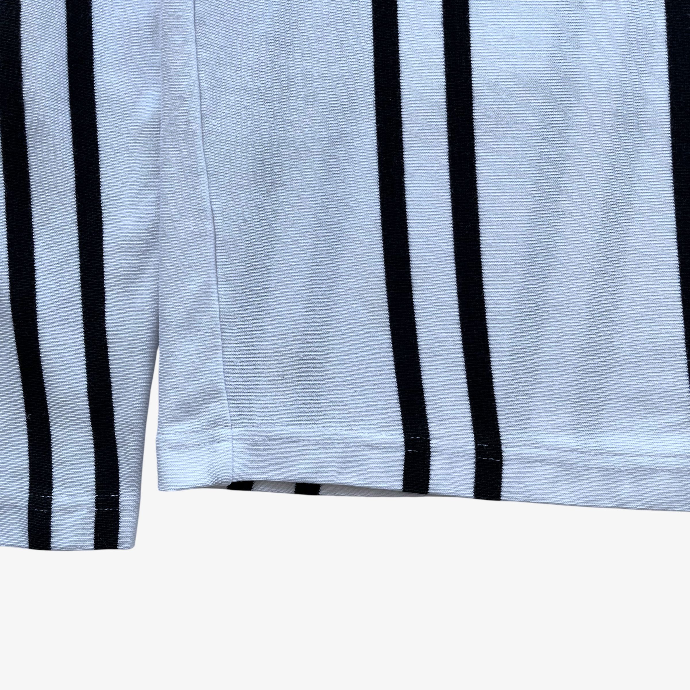 Karl Lagerfeld Vintage Y2K Women's Karl Lagerfeld Pinstripe Rugby Shirt Size L / US 10 / IT 46 - 7 Thumbnail