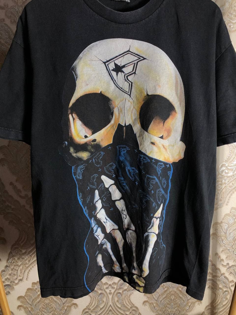 Harley Davidson VINTAGE BIG LOGO SKULL RETRO T-SHIRT METAL PUNK Y2K 90s USA Size US XL / EU 56 / 4 - 4 Thumbnail