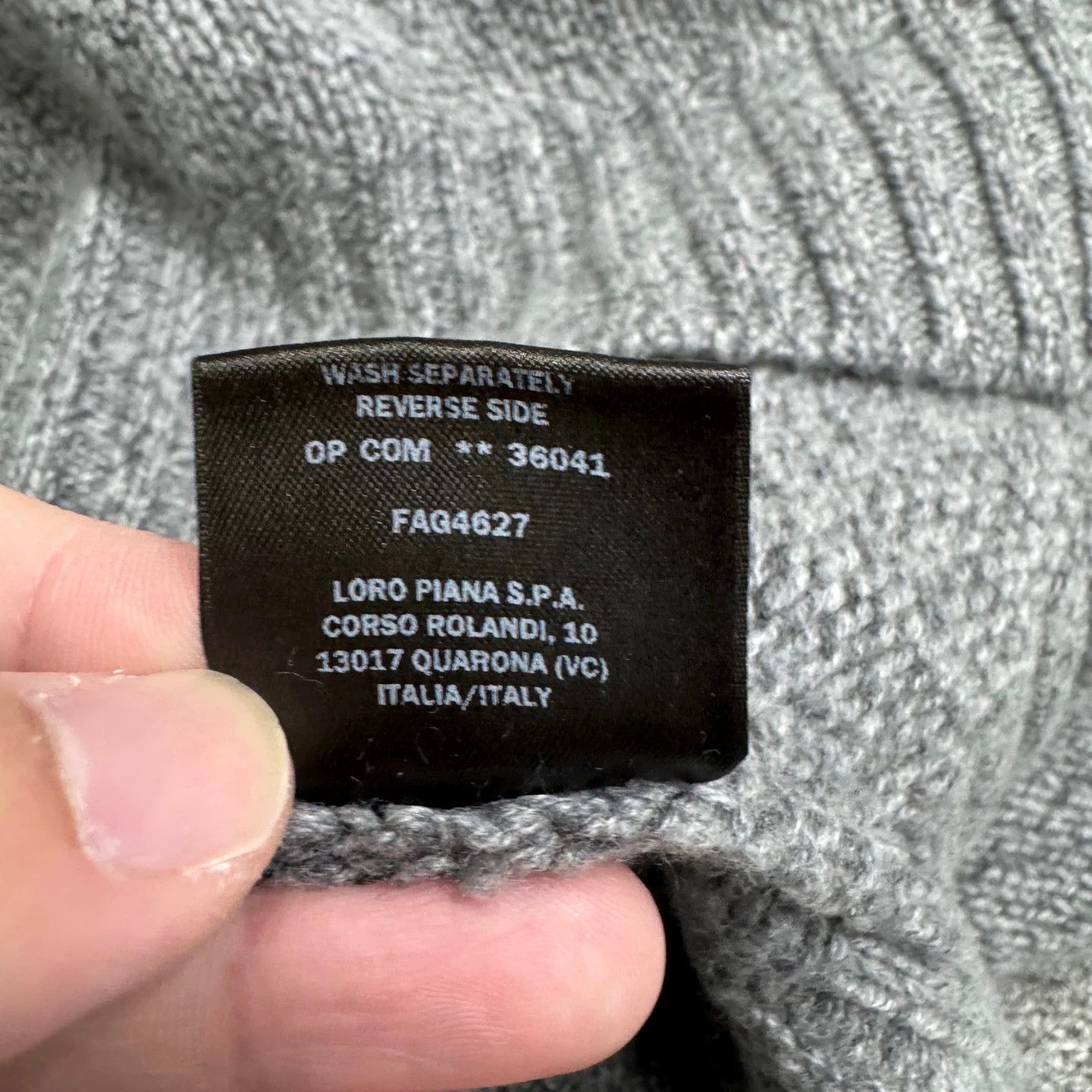 Loro Piana Loro Piana BABYCASHEMR Gray Cashmere Sweater Jkt 60 Size US XXL / EU 58 / 5 - 4 Thumbnail