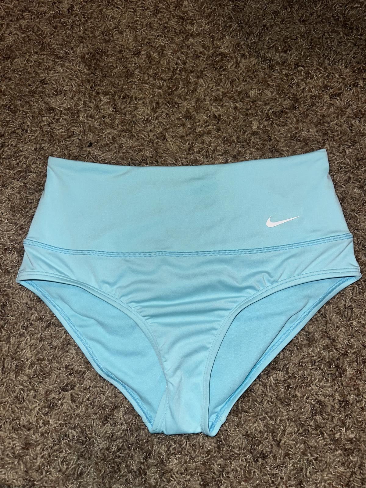 Nike Women's Essential High-Waisted Swim Bottoms in Blue Size ONE SIZE - 1 Thumbnail