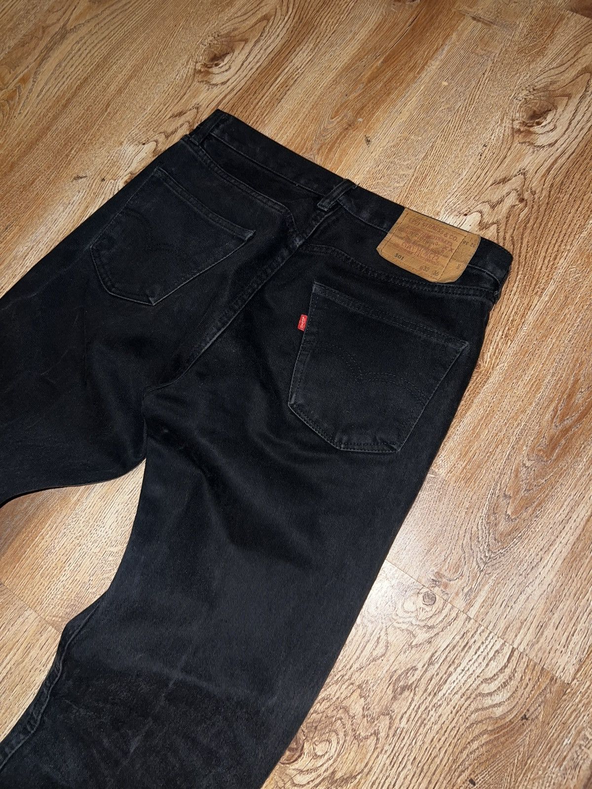 Levi's × Vintage Vintage Levis 569 Baggy Loose Jeans Levi's Faded Black Denim Size US 32 / EU 48 - 2 Thumbnail