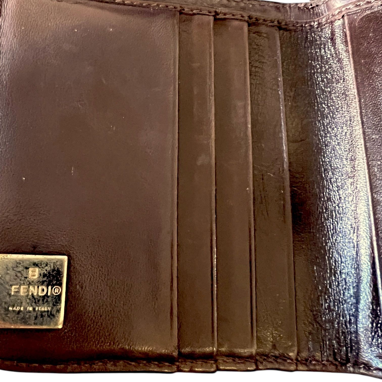 Fendi Vintage FENDI Zucca Bi-Fold Wallet with Zipper Pocket Size ONE SIZE - 3 Thumbnail