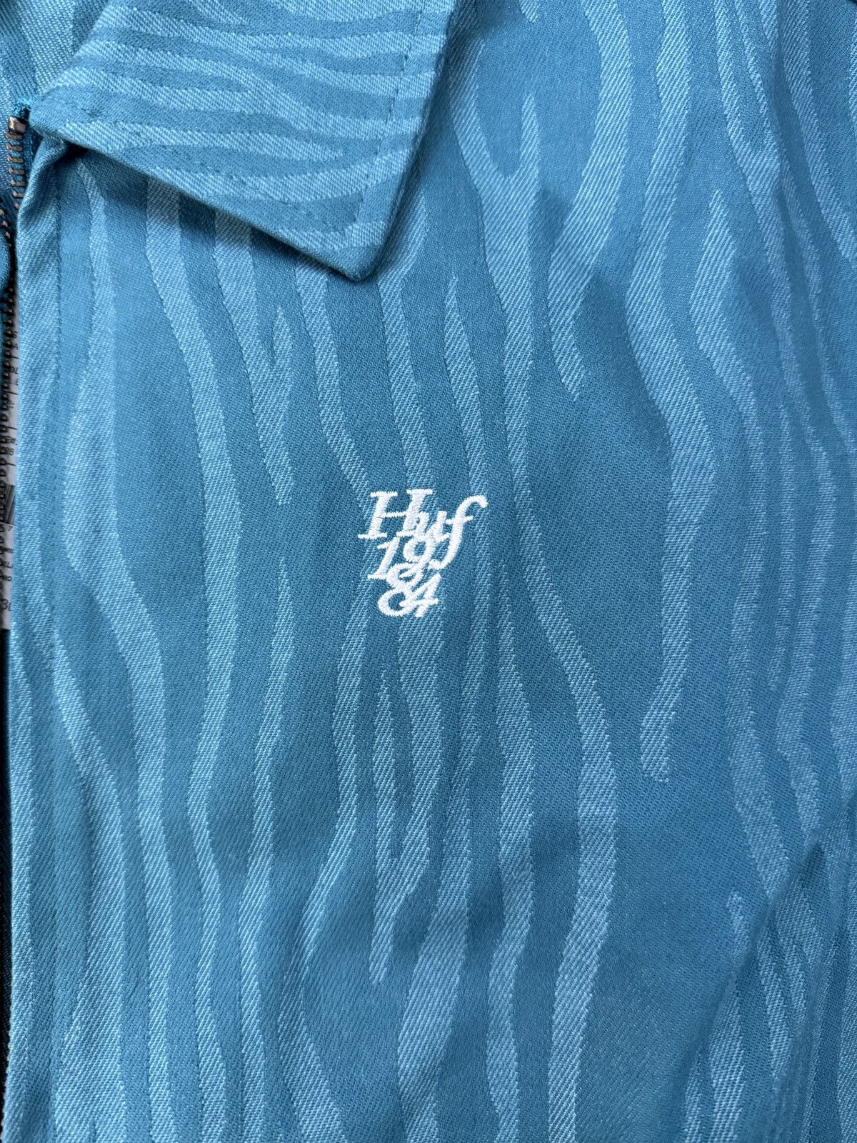 Huf HUF Jaquard Tiger Work Jacket Oil Blue Size US S / EU 44-46 / 1 - 7 Thumbnail