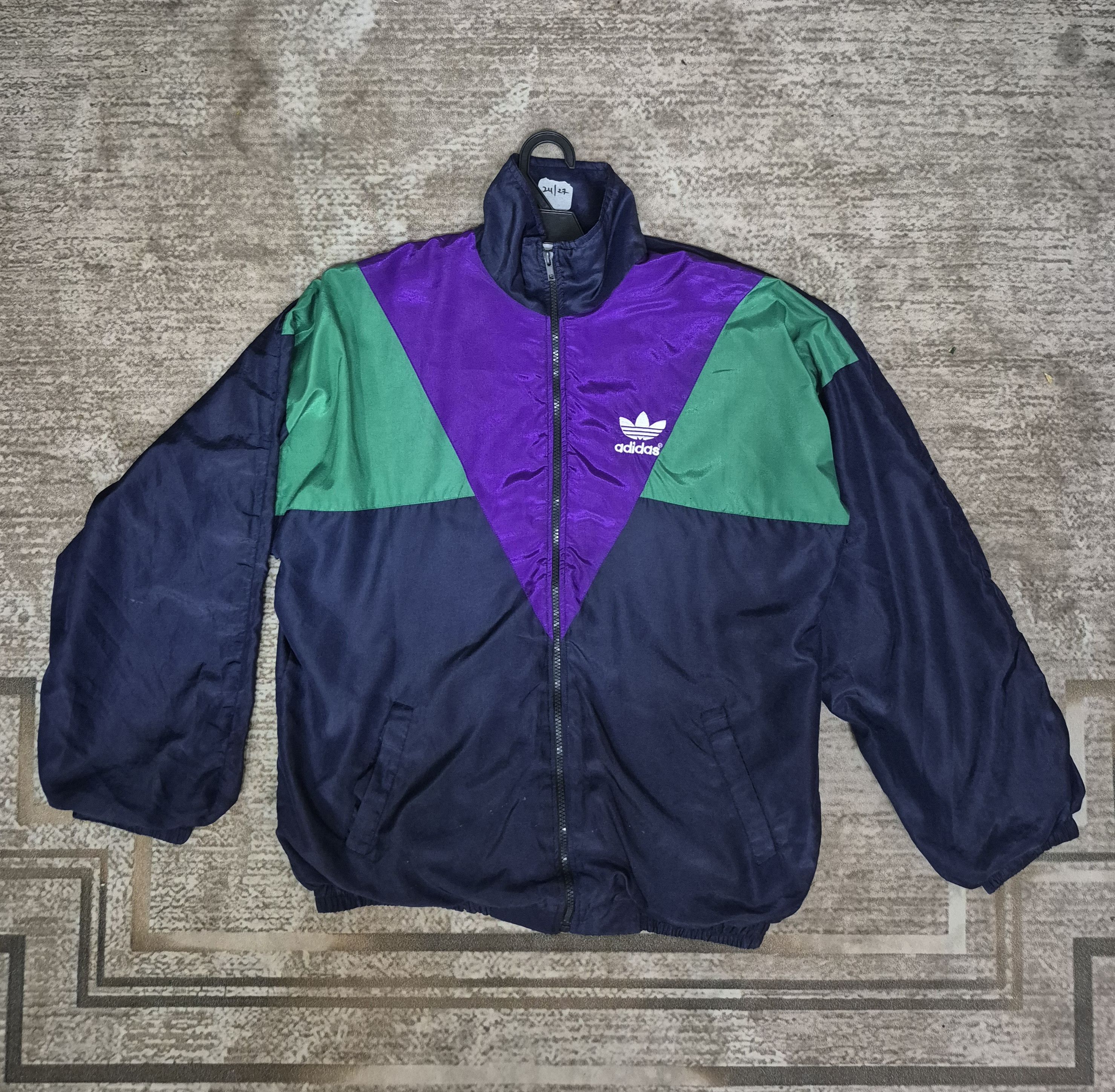 Adidas Adidas Vintage Track Jacket 1990 Size US XL / EU 56 / 4 - 2 Thumbnail