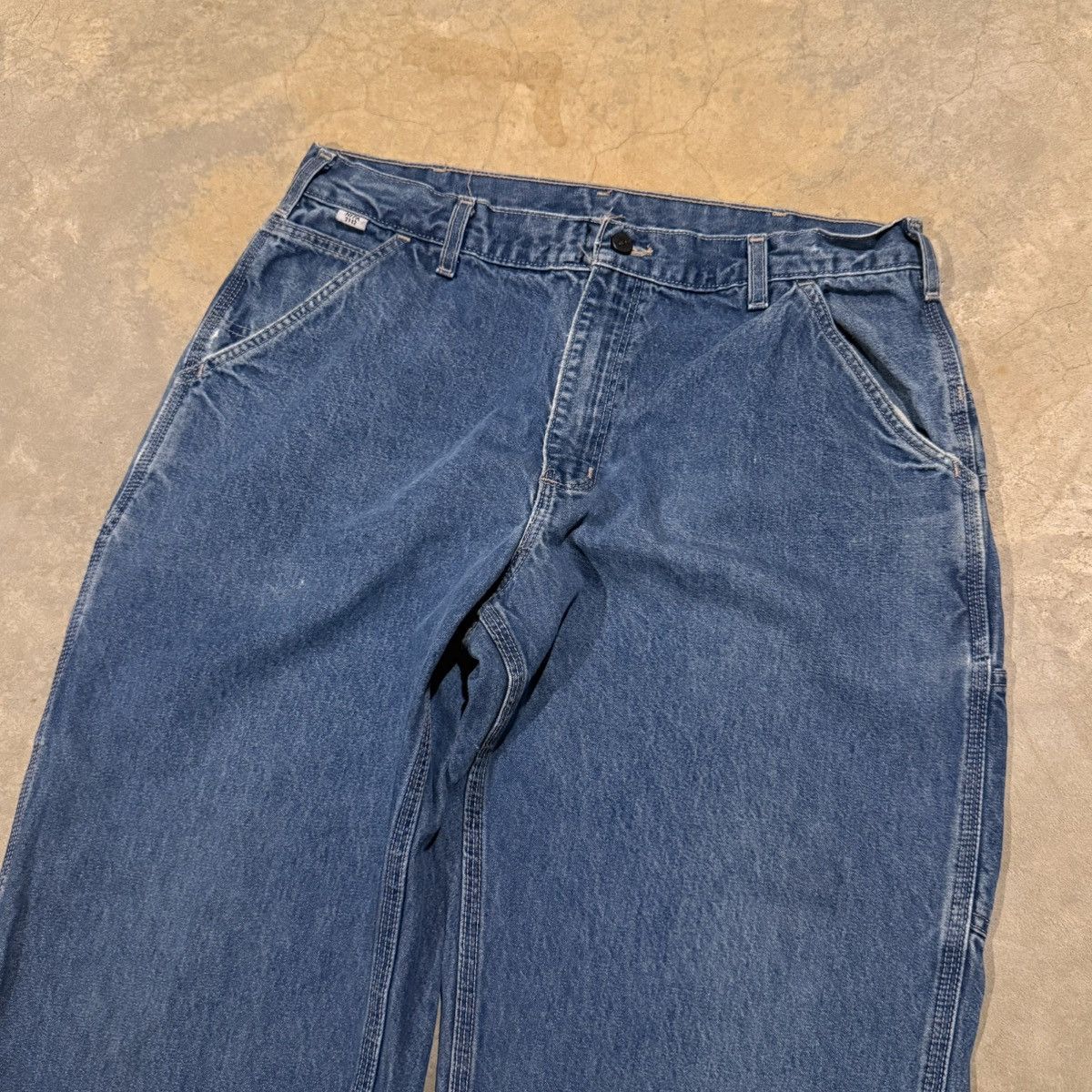Carhartt 2000s Carhartt Faded Baggy Carpenter Jeans ERD Grunge Y2K Size US 35 - 8 Thumbnail