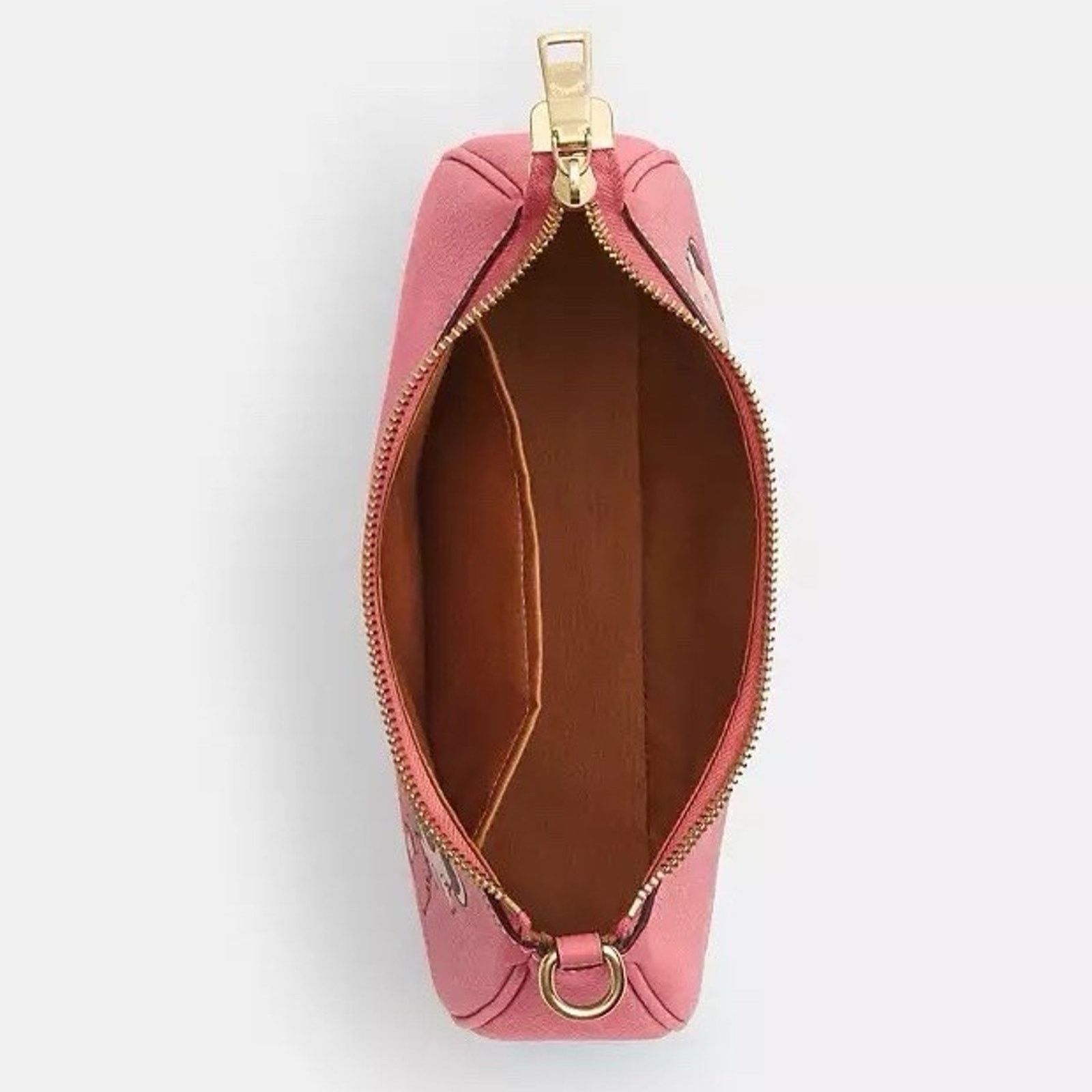 Coach NWT COACH x PEANUTS Teri Shoulder Lucy Bright Coral CBM32 Size ONE SIZE - 11 Thumbnail