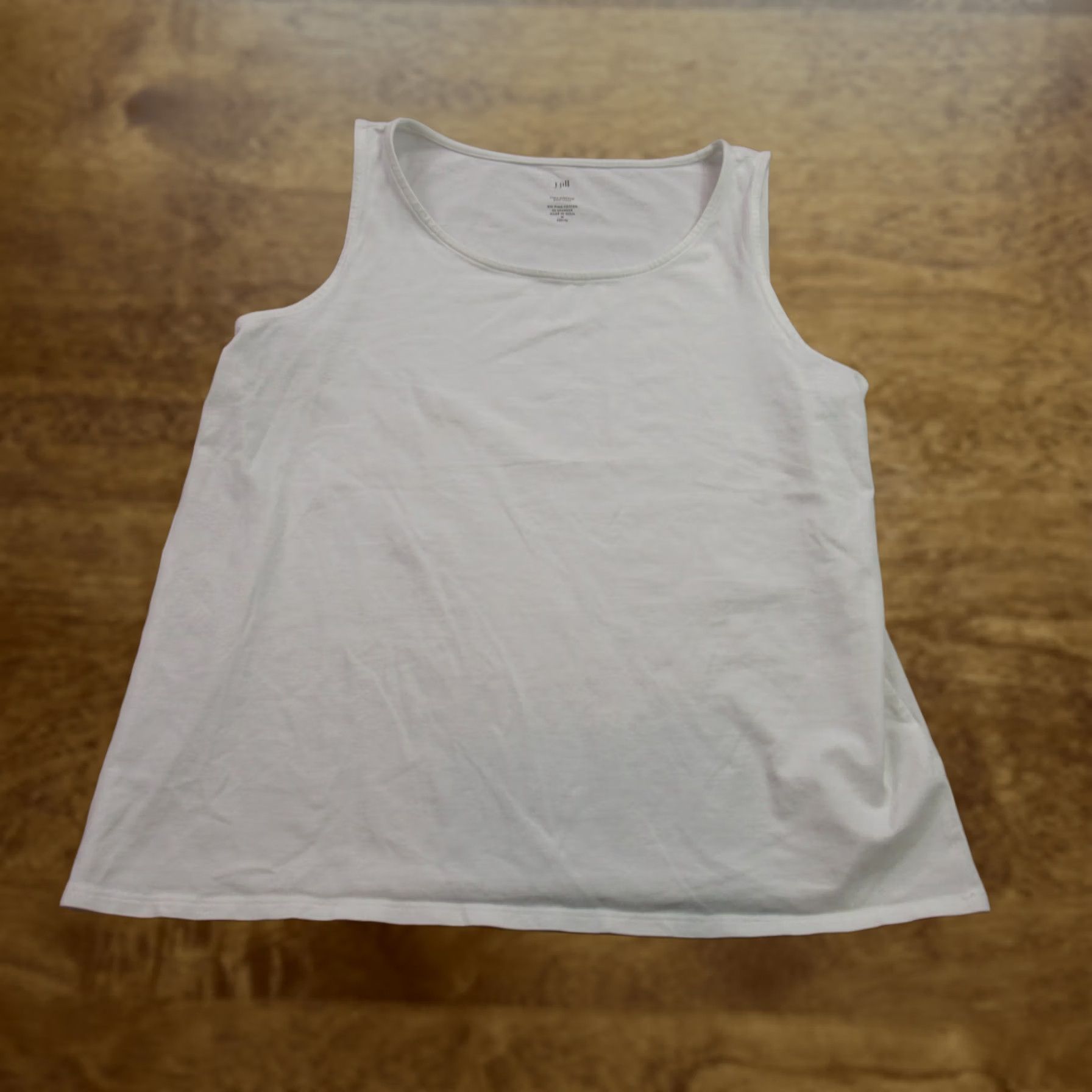 J. Jill J Jill Shirt Womens Petite Medium Sleeveless Pullover Lightweight Crew Neck White Size M / US 6-8 / IT 42-44 - 1 Thumbnail