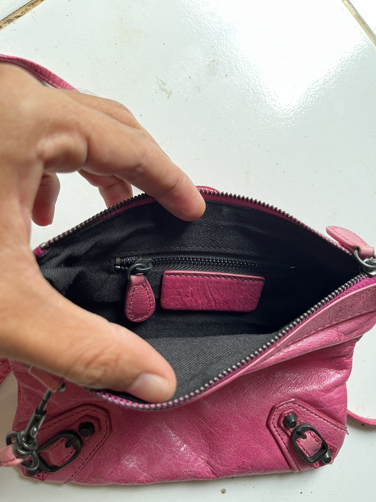 Vintage Pink city leather mini bag Size ONE SIZE - 4 Thumbnail