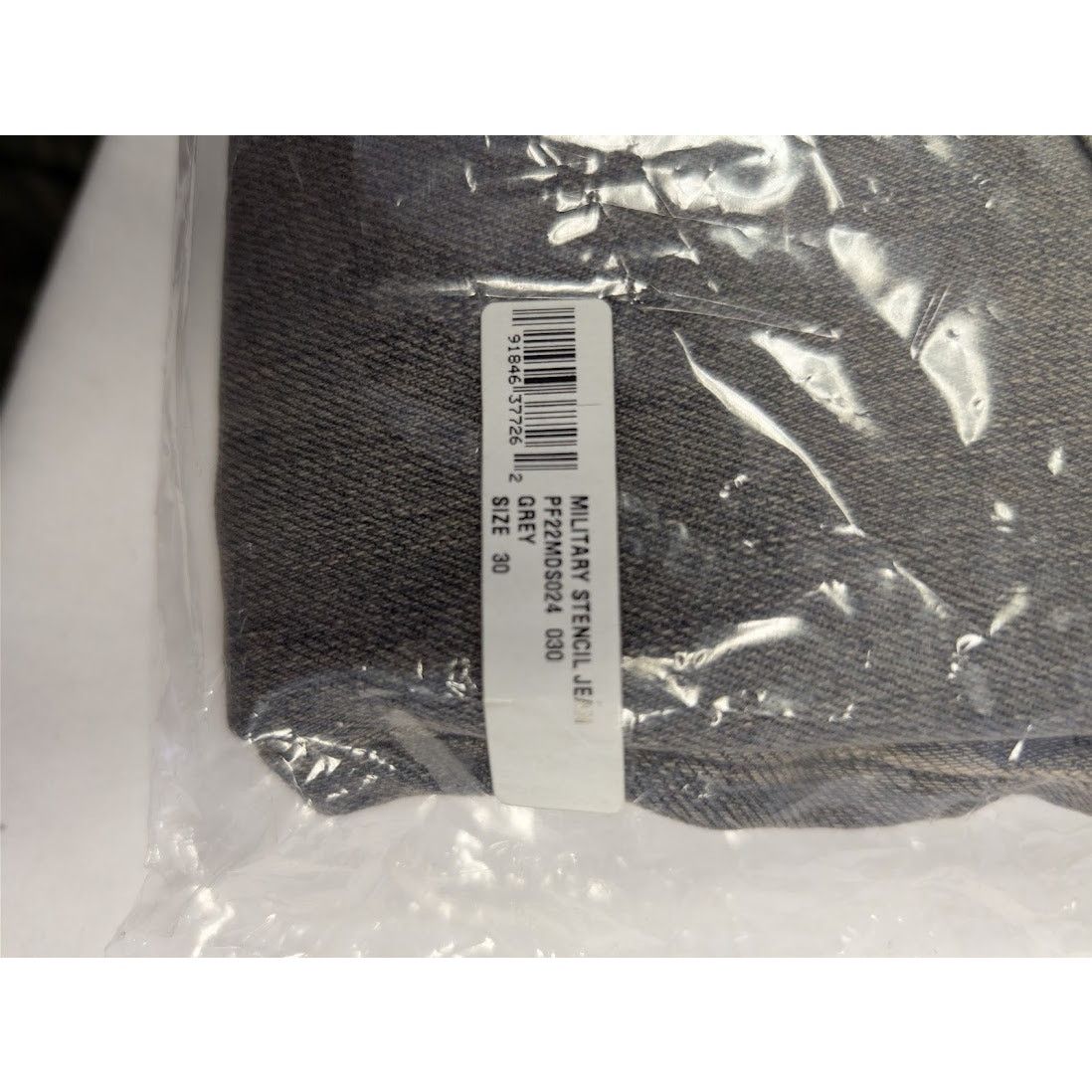 Amiri o1rshd1 Q:2 / Military Stencil Jean Denim Jeans in Grey Size US 30 / EU 46 - 17 Thumbnail