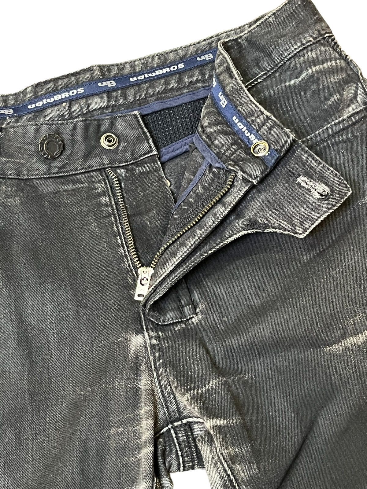 Japanese Brand FADED🔥JAPANESE UGLY BROS RIDING PANTS INSPIRED BALMAIN JEANS Size US 34 / EU 50 - 10 Thumbnail