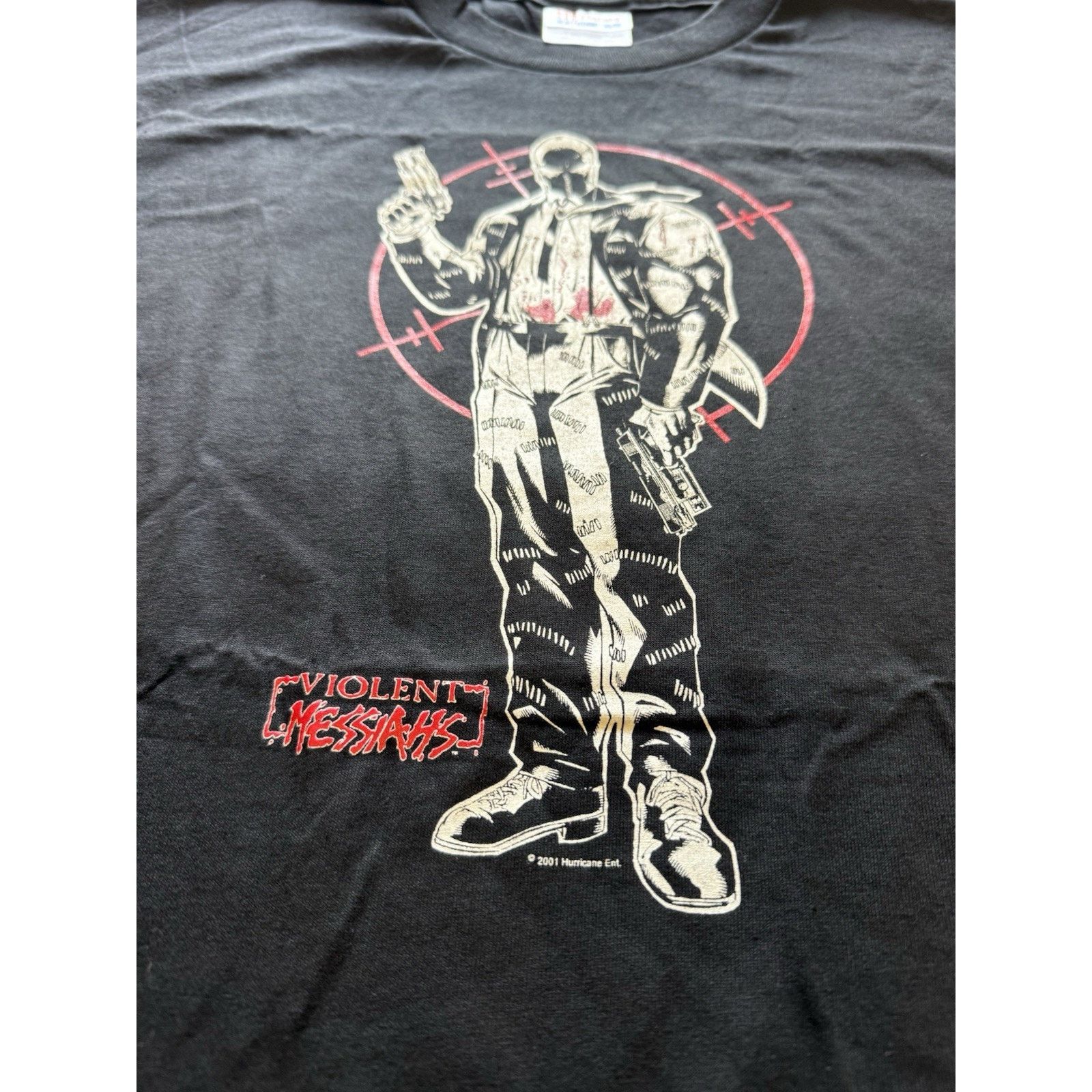 Hanes 2001 Violent Messiahs Comic Shirt XL Hanes Tag Gun Art Black Size US XL / EU 56 / 4 - 3 Thumbnail