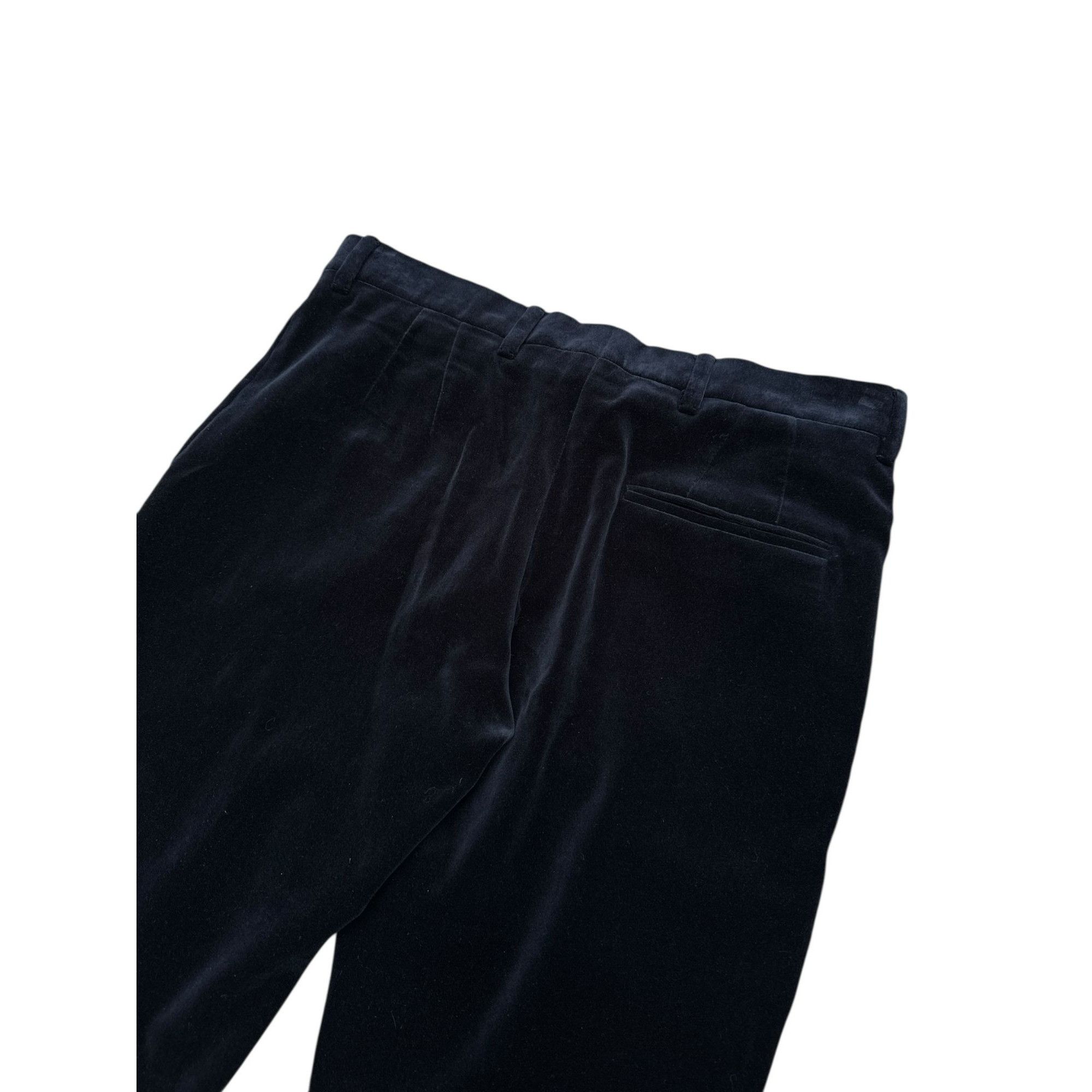 Miu Miu Black Corduroy Velvet Pants Size 30" / US 8 / IT 44 - 4 Thumbnail