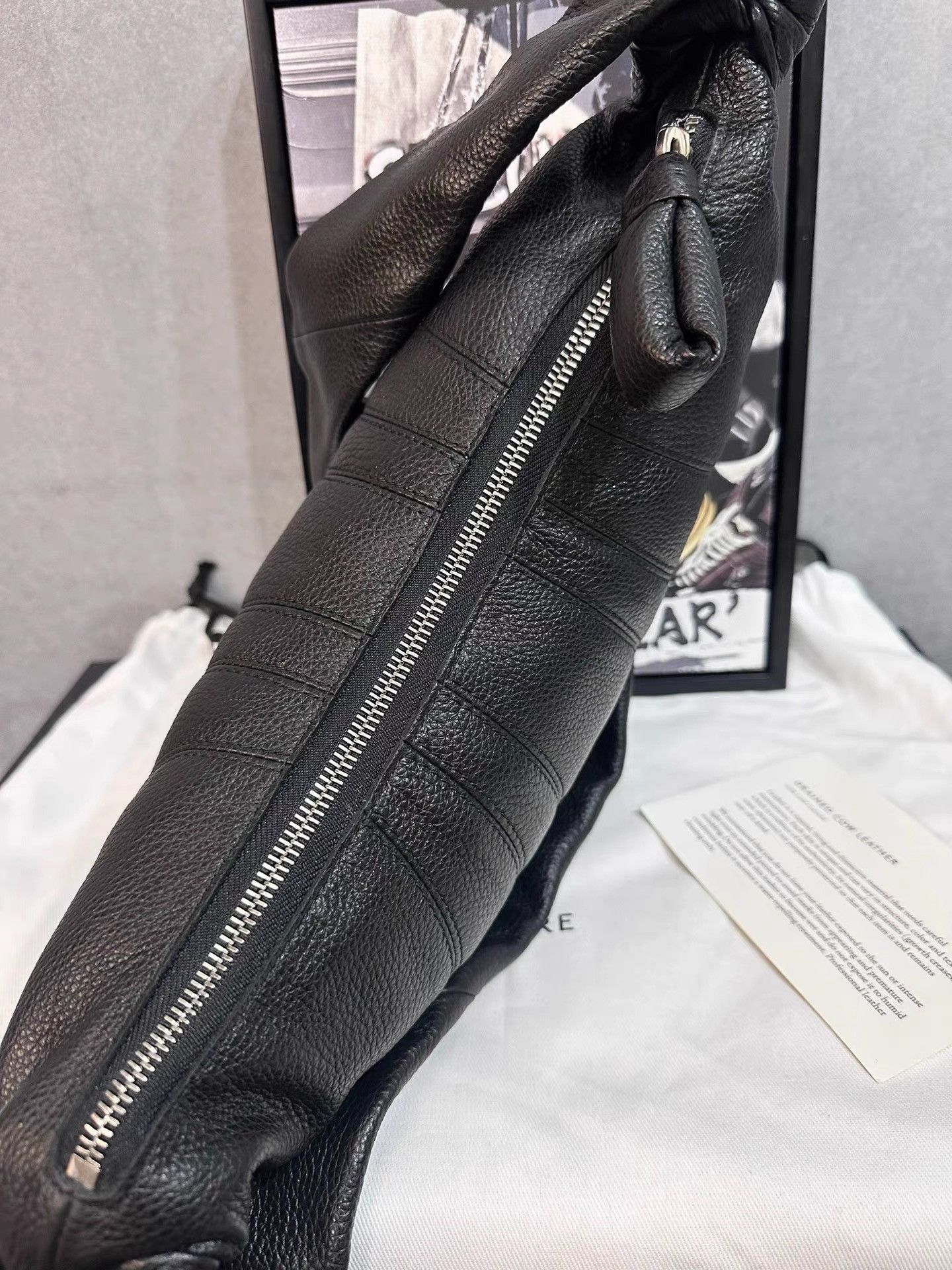 Lemaire Lemaire 24FW Black Grained Calfskin Small Croissant Bag K34 Size ONE SIZE - 7 Thumbnail