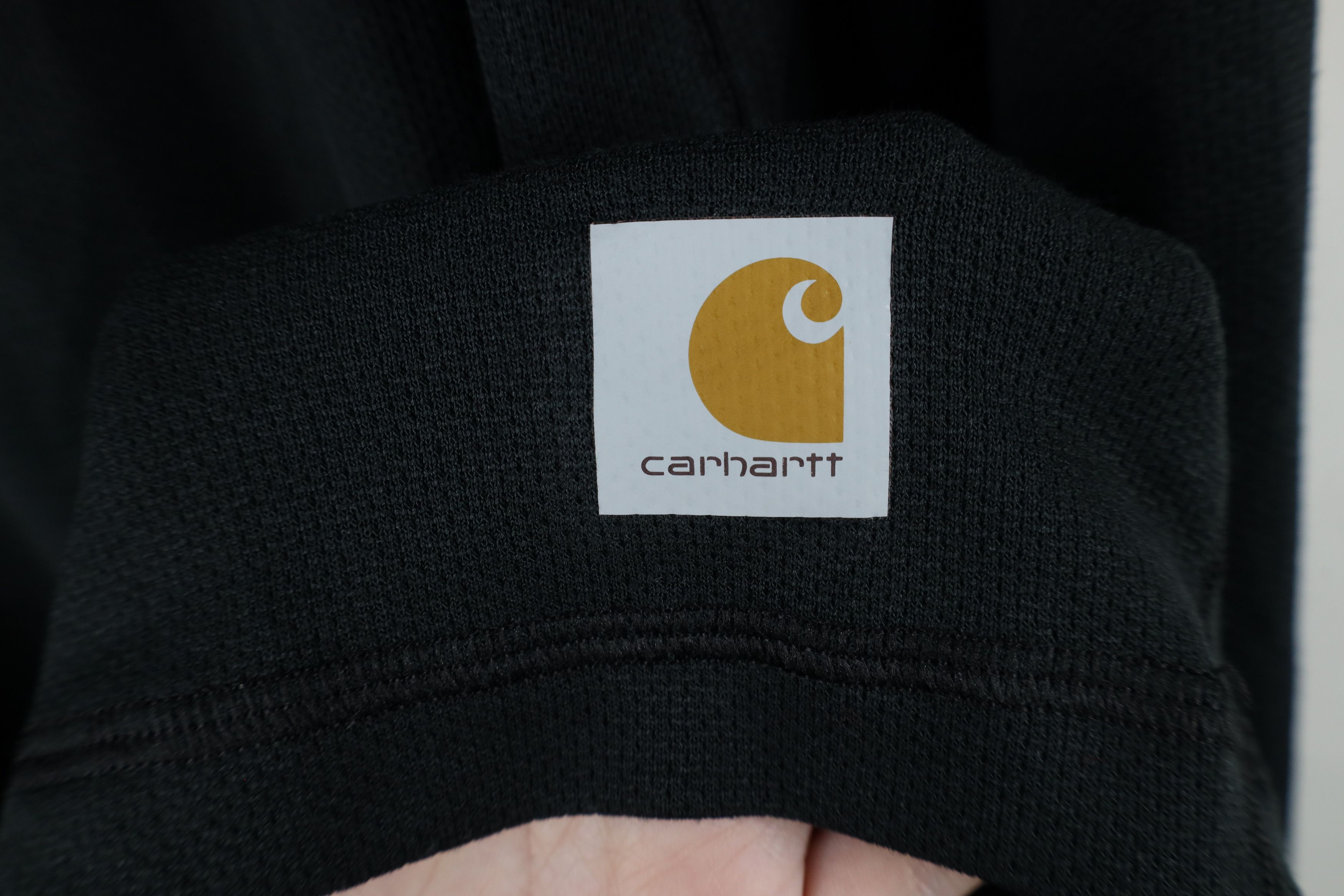 Carhartt × Vintage Vintage Carhartt Thermal Knit Long Sleeve T-Shirt Black Size US L / EU 52-54 / 3 - 4 Thumbnail