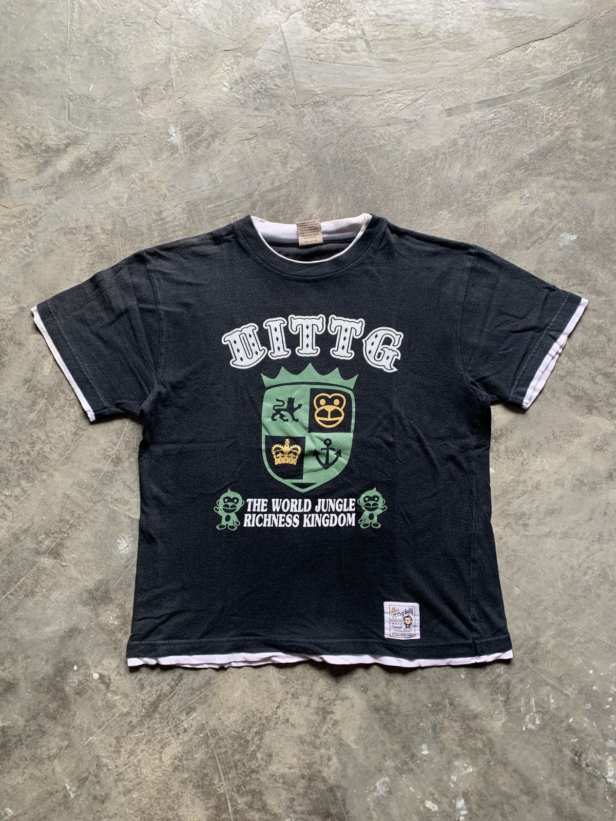 Hysteric Glamour × Japanese Brand × Le Grande Bleu (L.G.B.) Uttig Baby Double Layer Poem Rock Tshirt Size US M / EU 48-50 / 2 - 1 Thumbnail