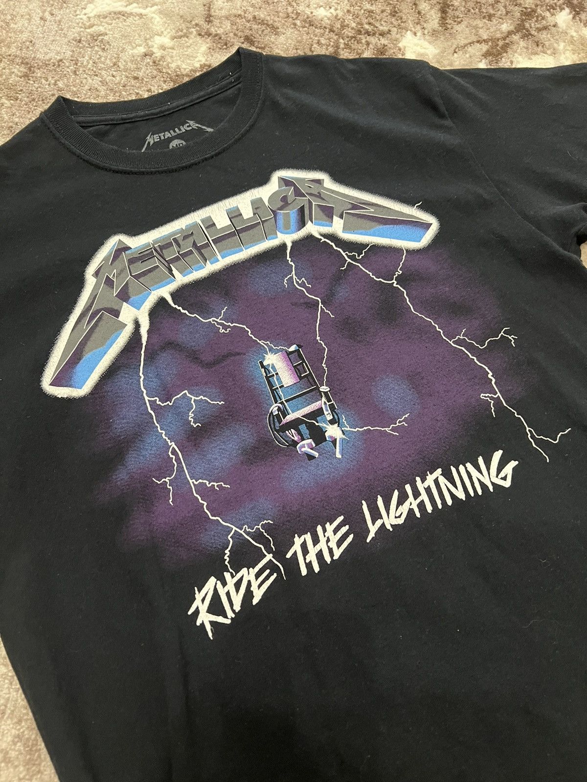 Band Tees × Metallica × Vintage Vintage Metallica Ride the lighthing y2k t shirt Size US M / EU 48-50 / 2 - 5 Thumbnail
