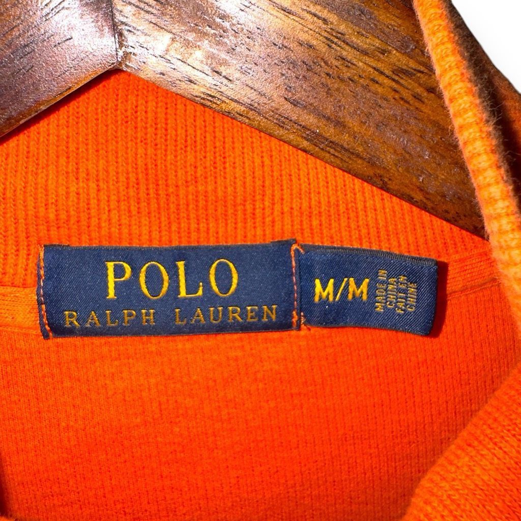 Polo Ralph Lauren Polo Ralph Lauren University Orange Estate Rib 1/4 Zip Sweat Size US M / EU 48-50 / 2 - 2 Thumbnail