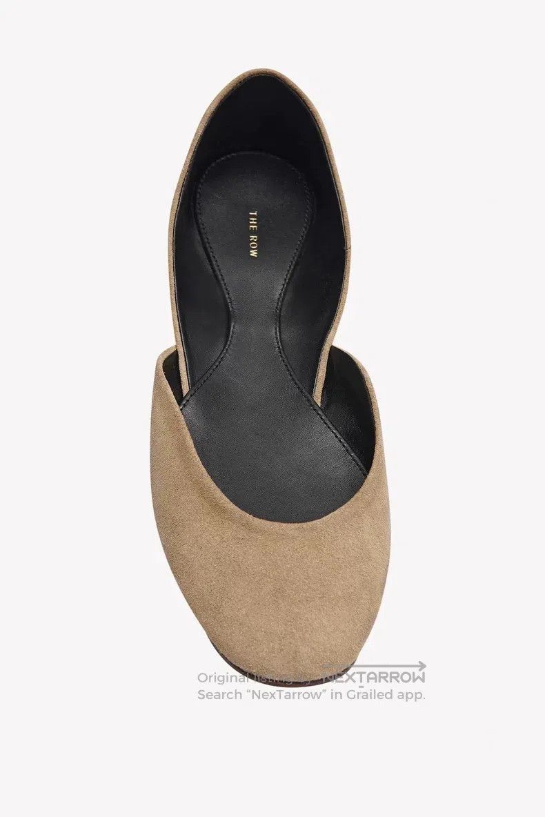 The Row The Row Suede Kidskin Ballet Flats Size US 5.5 / IT 35.5 - 3 Thumbnail