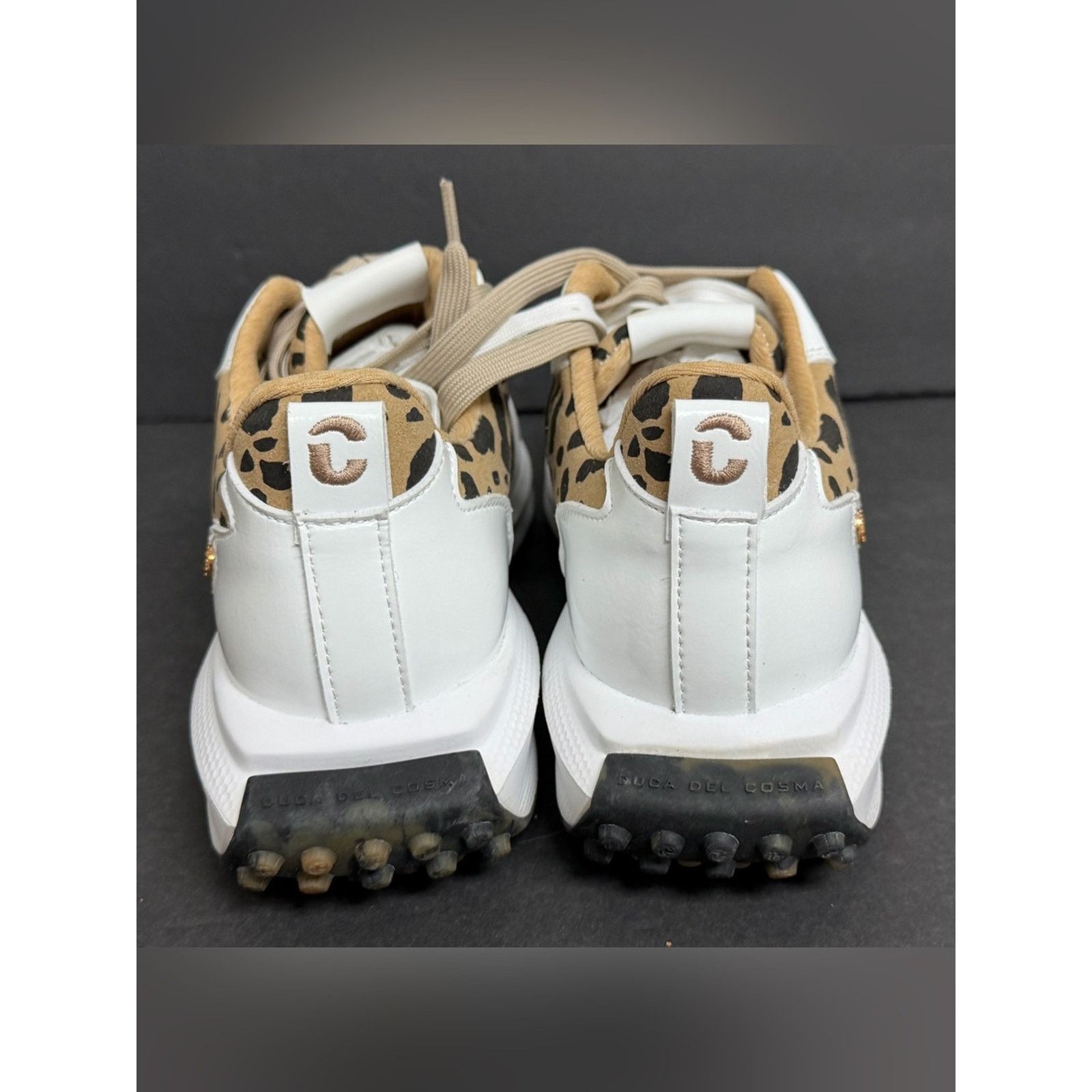 Other Duca Del Cosma Aviva Waterproof Golf Shoes White Leopard Size US 7.5 / IT 37.5 - 4 Thumbnail