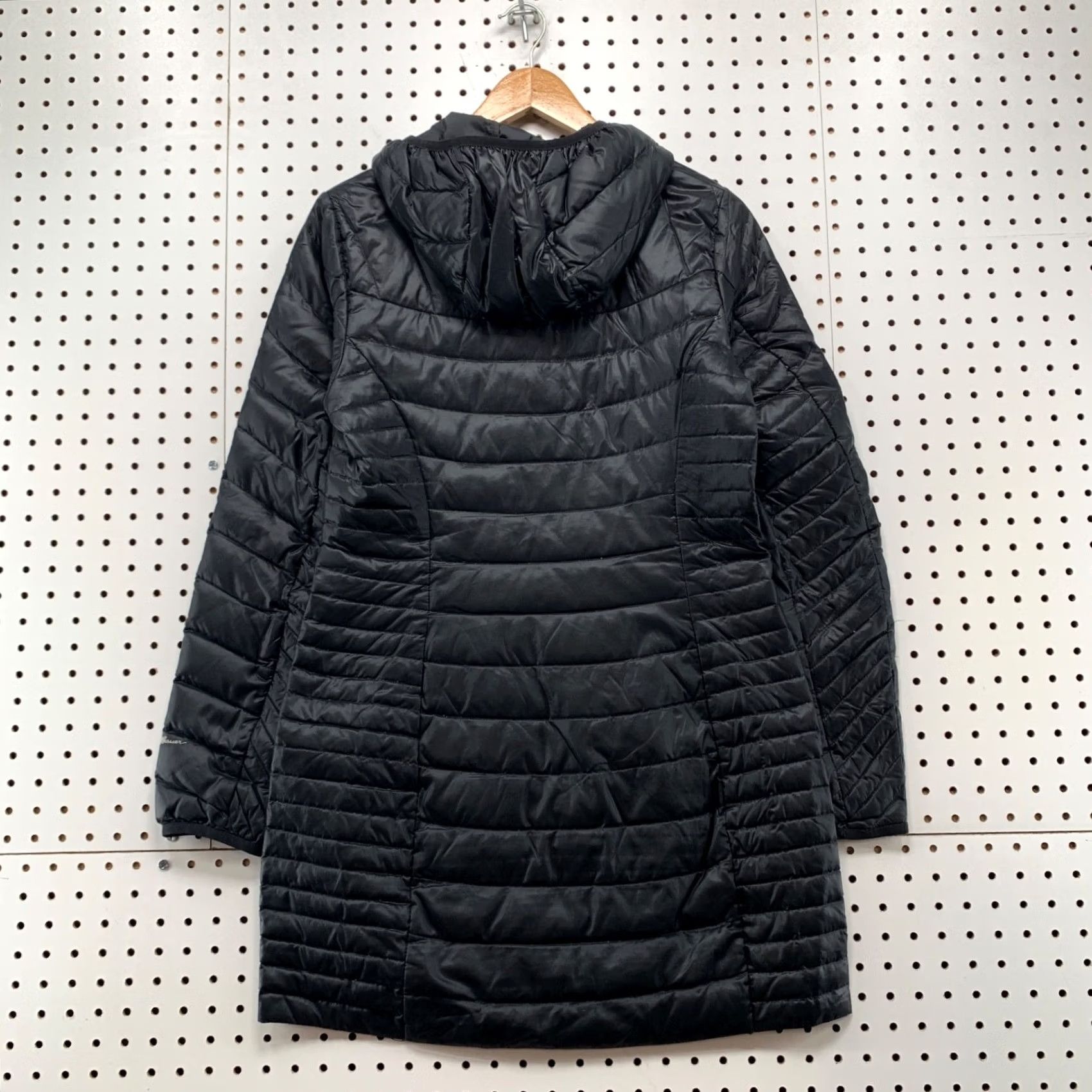 Eddie Bauer Eddie Bauer Down Quilted Coat Womens Small Black Long Lightweight Quilted Winter Fall Size S / US 4 / IT 40 - 2 Thumbnail