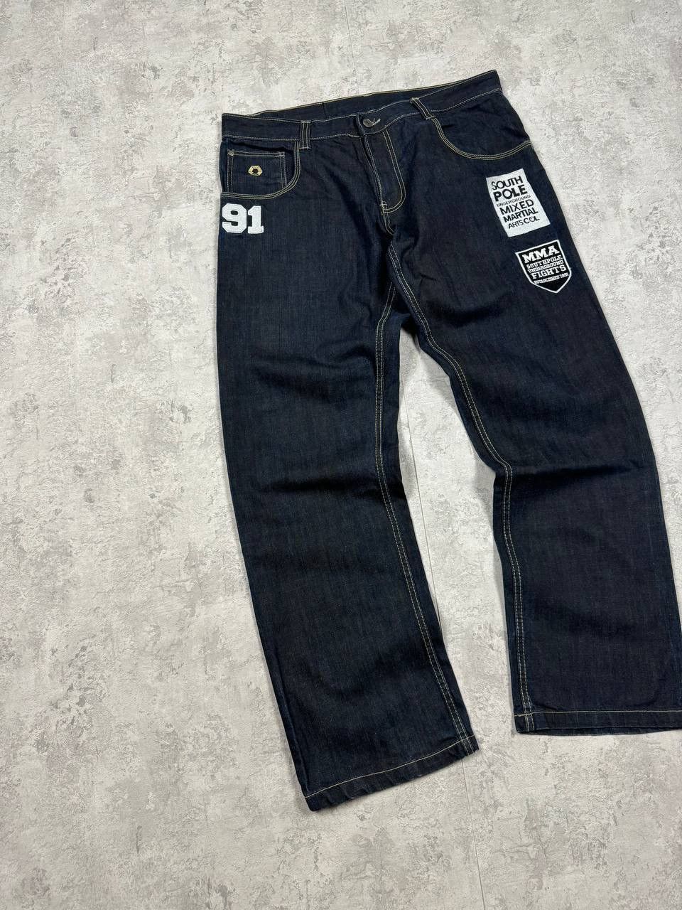 Southpole RARE Southpole Fight Club Blue Baggy Y2K Jeans Size 36 Size US 36 / EU 52 - 10 Thumbnail