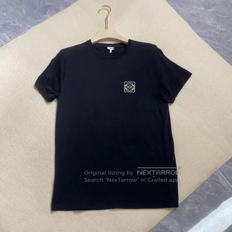 Loewe Loewe Short-sleeve S size classic with chest embroidery lo Size S / US 4 / IT 40 - 1 Thumbnail
