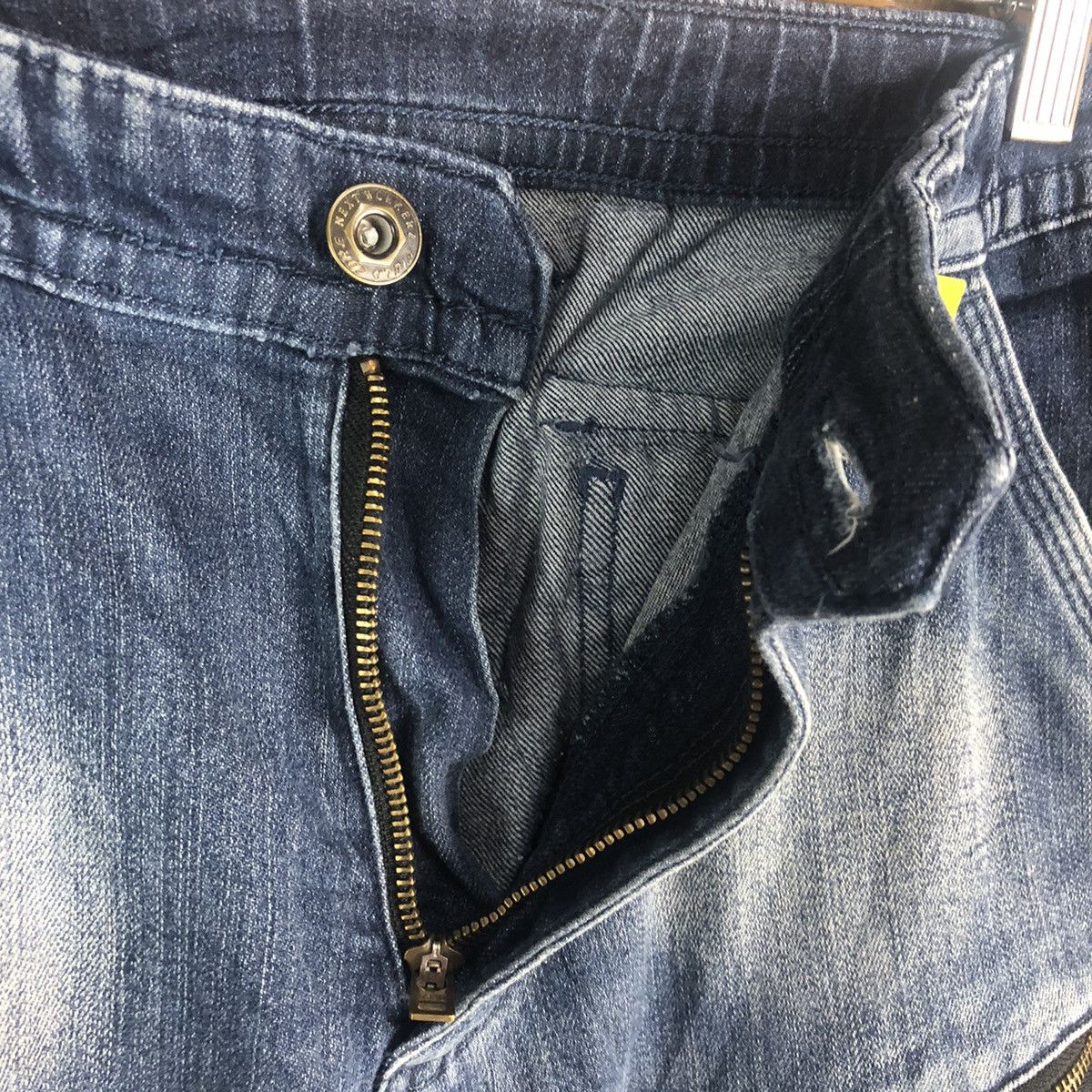 Japanese Brand Field Core Blue Distressed Denim Pants #A2122 Size US 31 - 15 Thumbnail