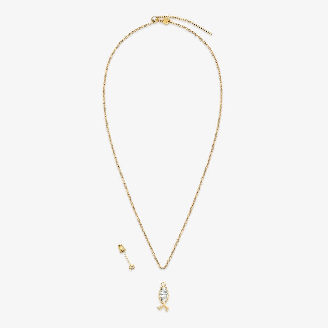 Fendi o1loc1c1024 Size: OS / 8AK141 Astrology Set in Gold Size ONE SIZE - 2 Thumbnail