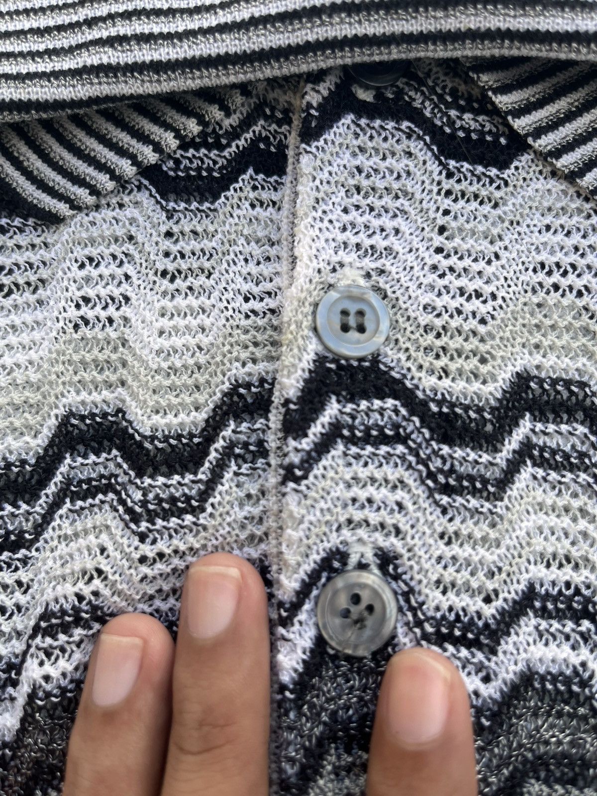 Japanese Brand × Missoni × Vintage TANNOY SPORT FISHNET POLOSHIRT Size US S / EU 44-46 / 1 - 2 Thumbnail