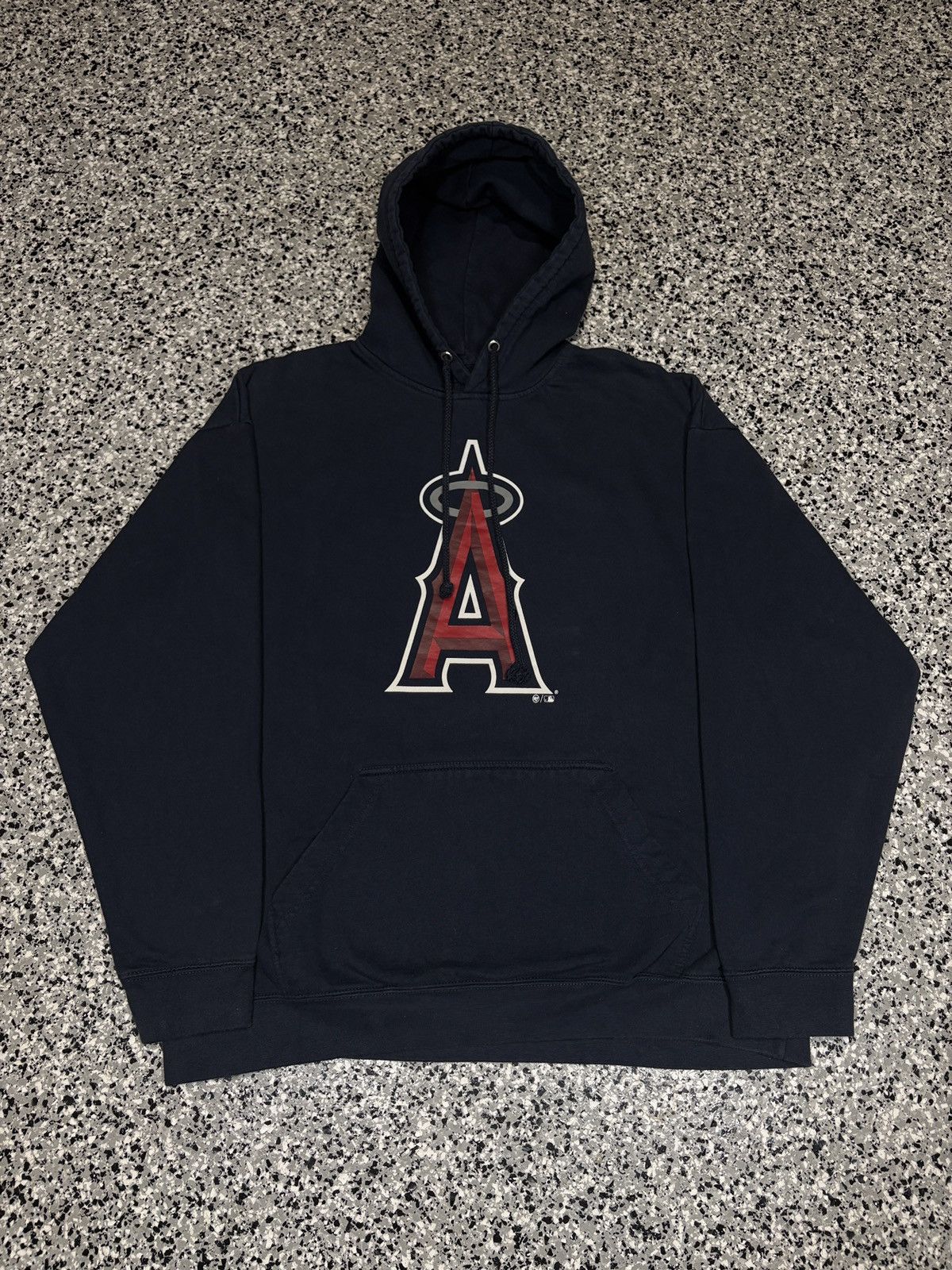 MLB 2010s ‘47 Brand Anaheim Angels Navy Blue Hoodie Size XL 0287 Size US XL / EU 56 / 4 - 1 Thumbnail