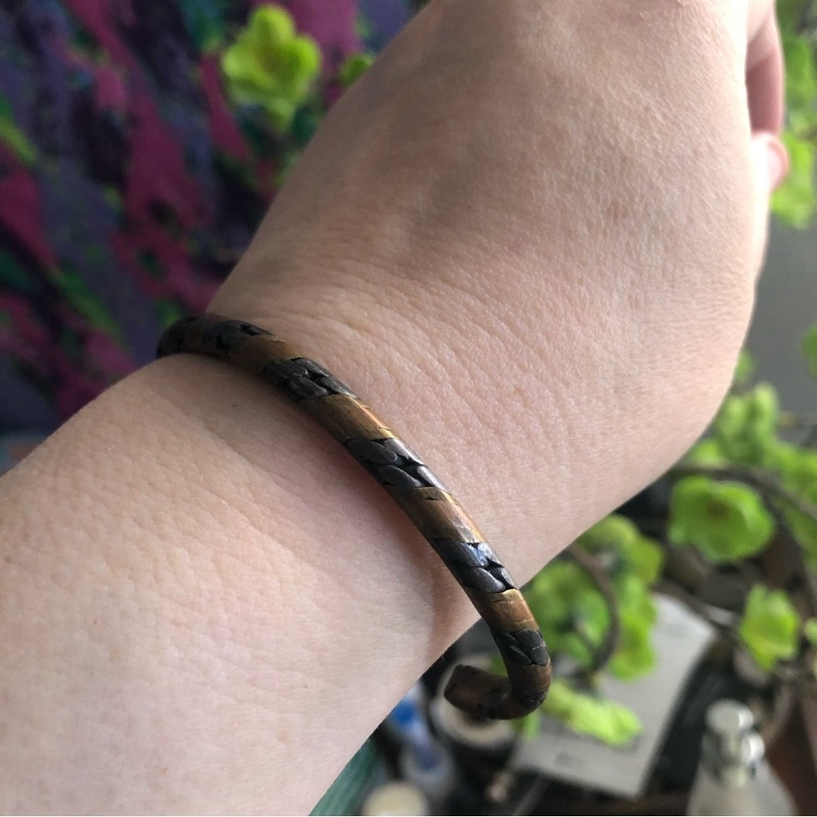 Vintage Vintage handcrafted triple metal braided bracelet Size ONE SIZE - 4 Thumbnail