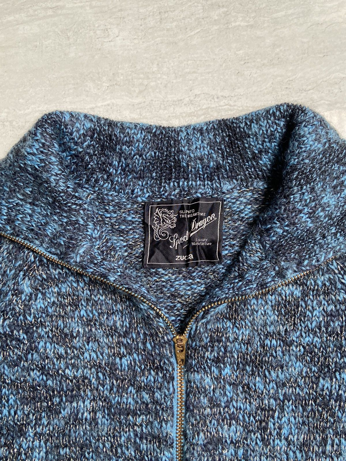 CABANE de ZUCCa Issey Miyake Soectro Dragon ZUCCA Zip Knit Jacket Size US XS / EU 42 / 0 - 10 Thumbnail